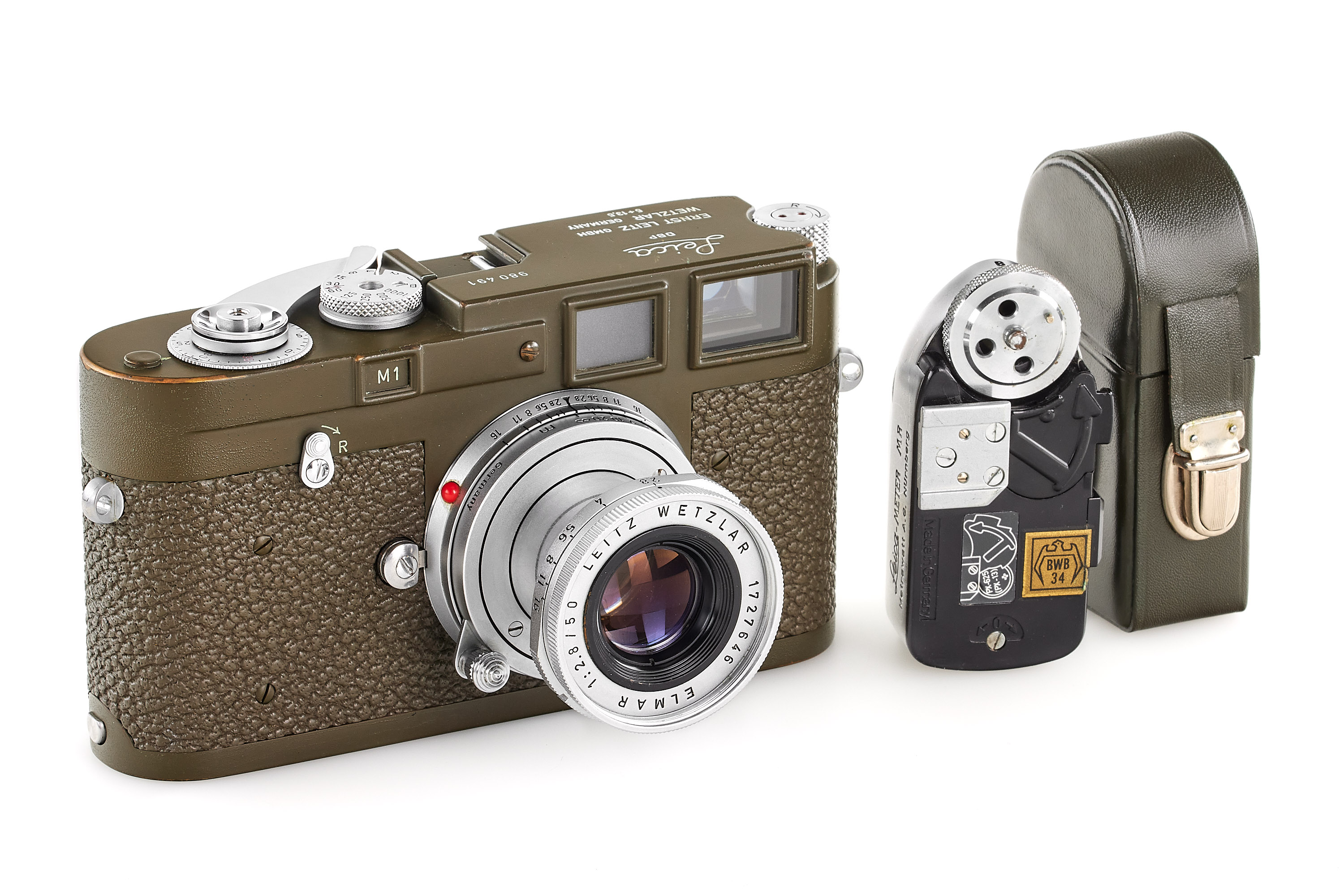 Leica M1 olive Bundeseigentum with Elmar 2.8/5cm *