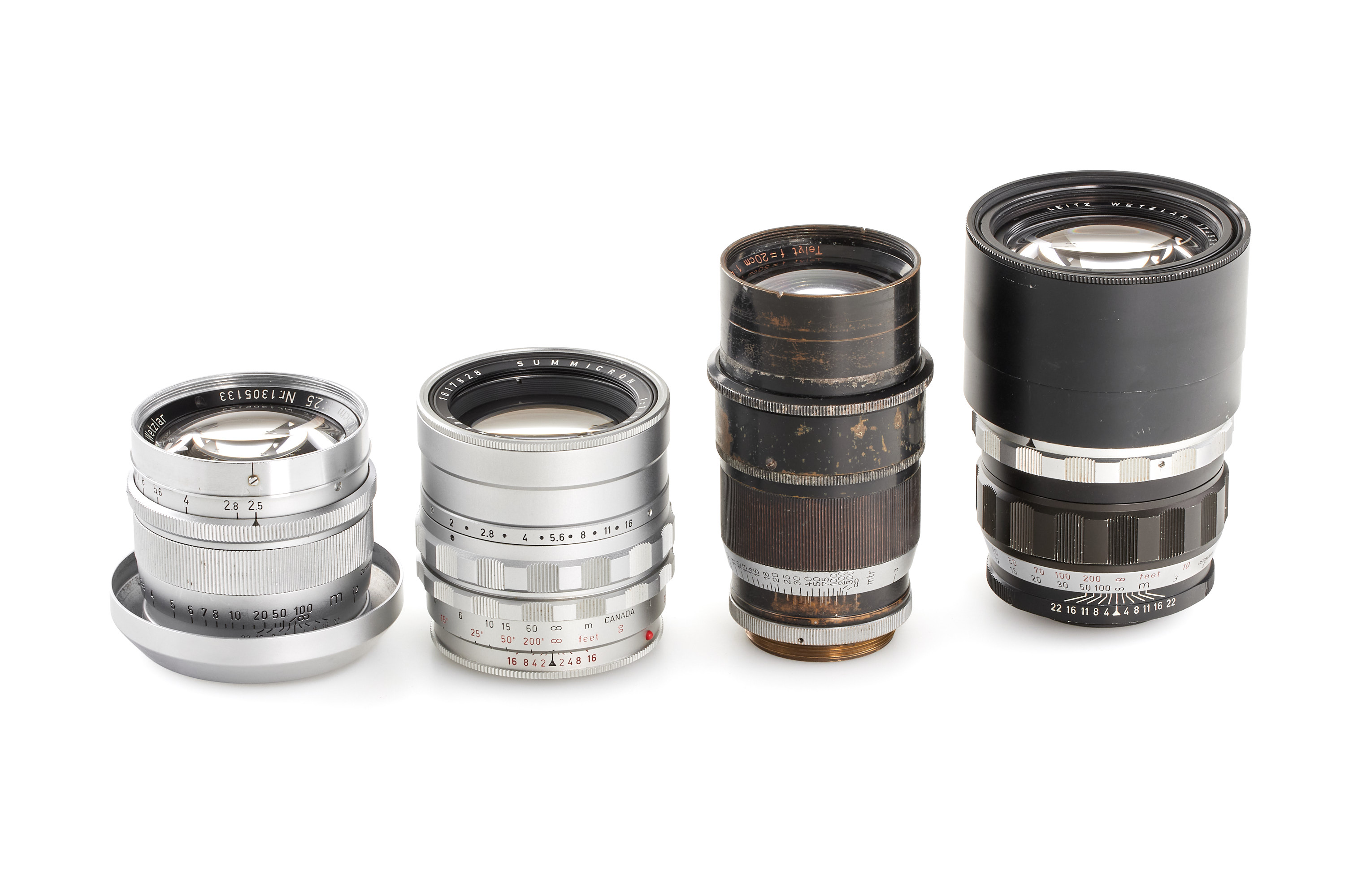 Leica Lenses for Visoflex set Various