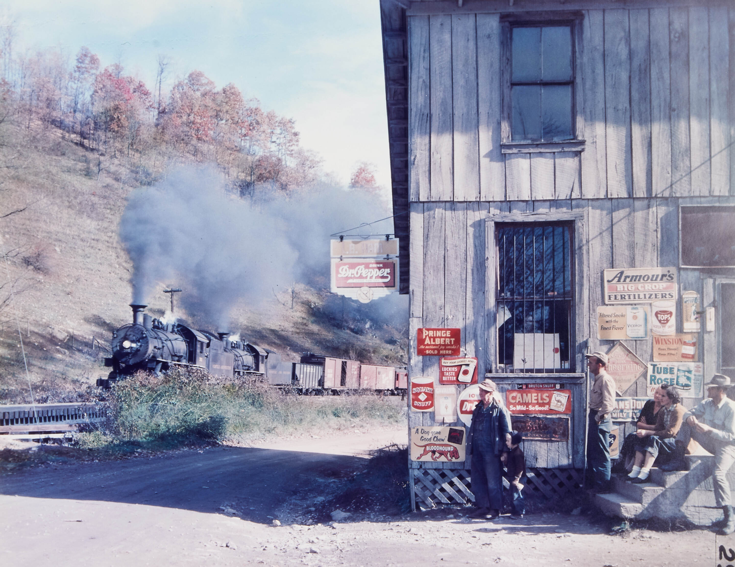 O. WINSTON LINK (1914–2001) - Train 202 at Husk, North Carolina 1955*