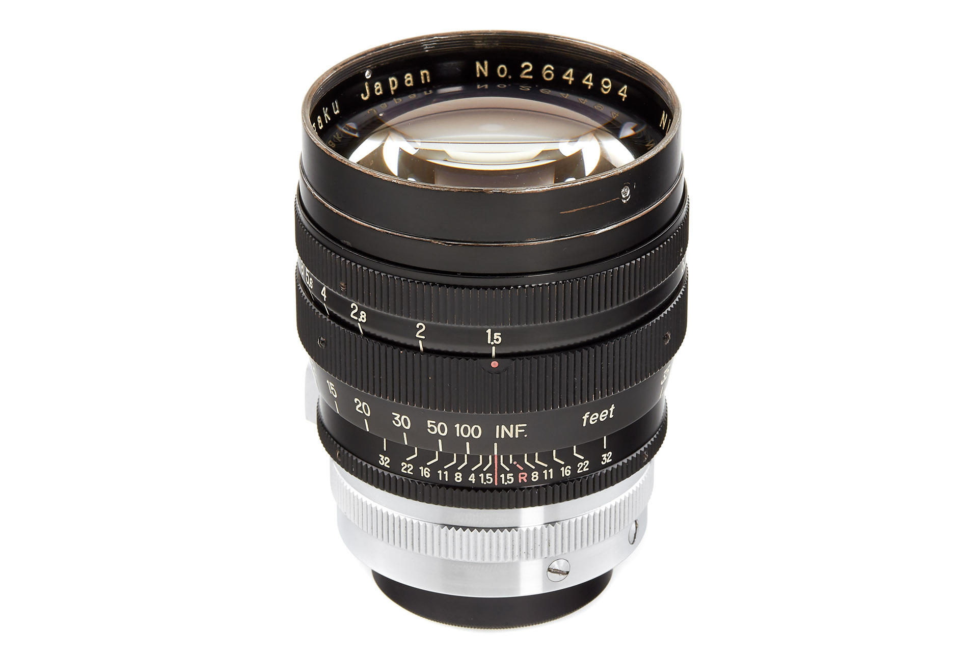 Nikon f. Leica M39 Nikkor S.C 1.5/8.5cm black paint