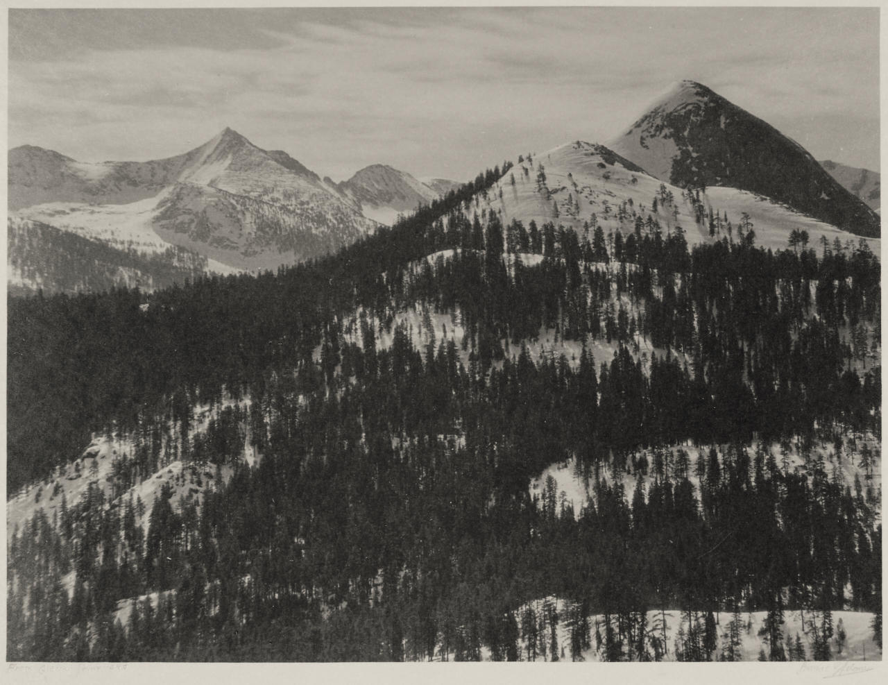 ANSEL ADAMS (1902–1984) From Glacier Point 340, Yosemite Valley, California late 1920s