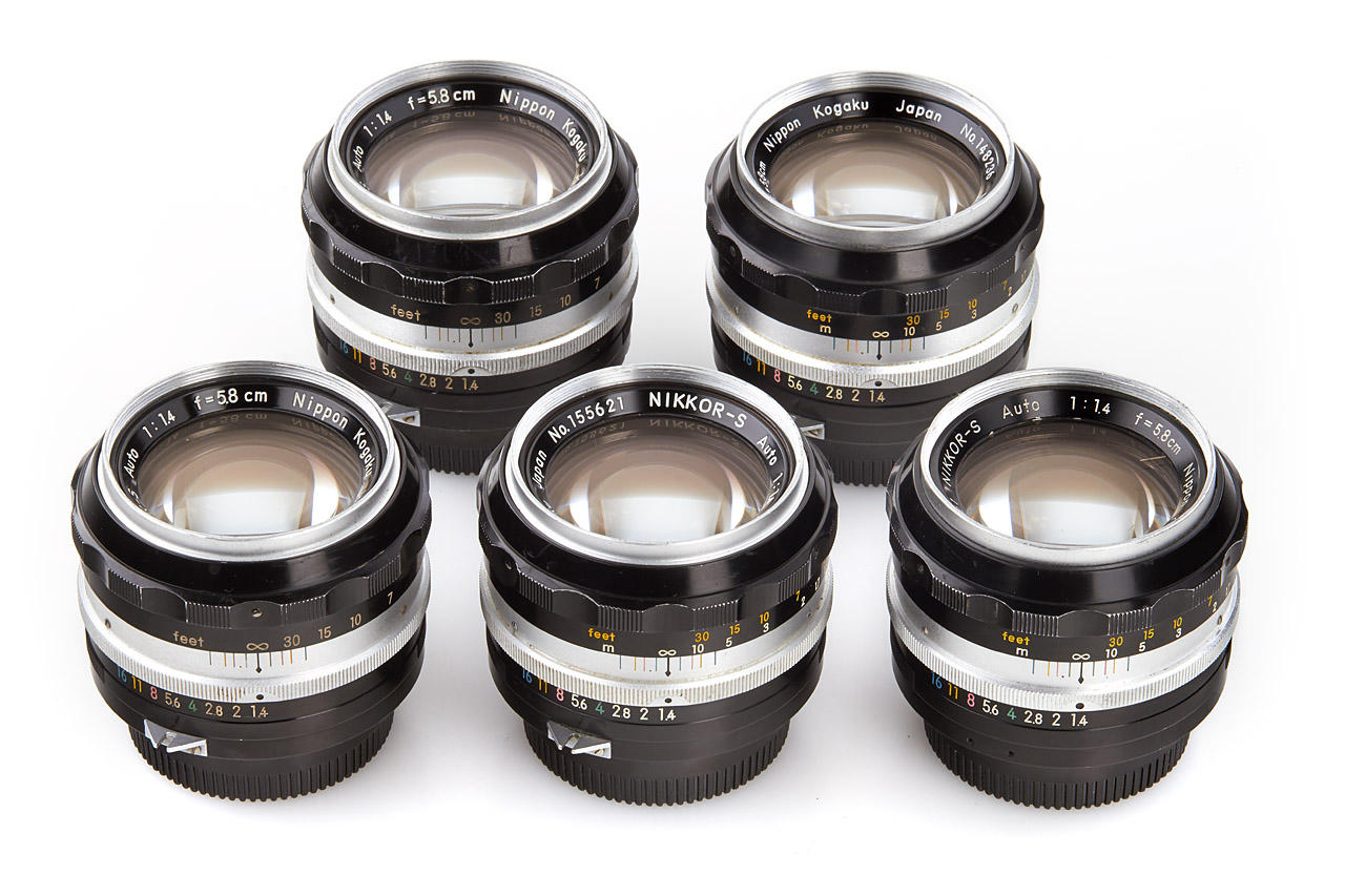 Nikon Nikkor-S Auto 1.4/5.8cm (various)