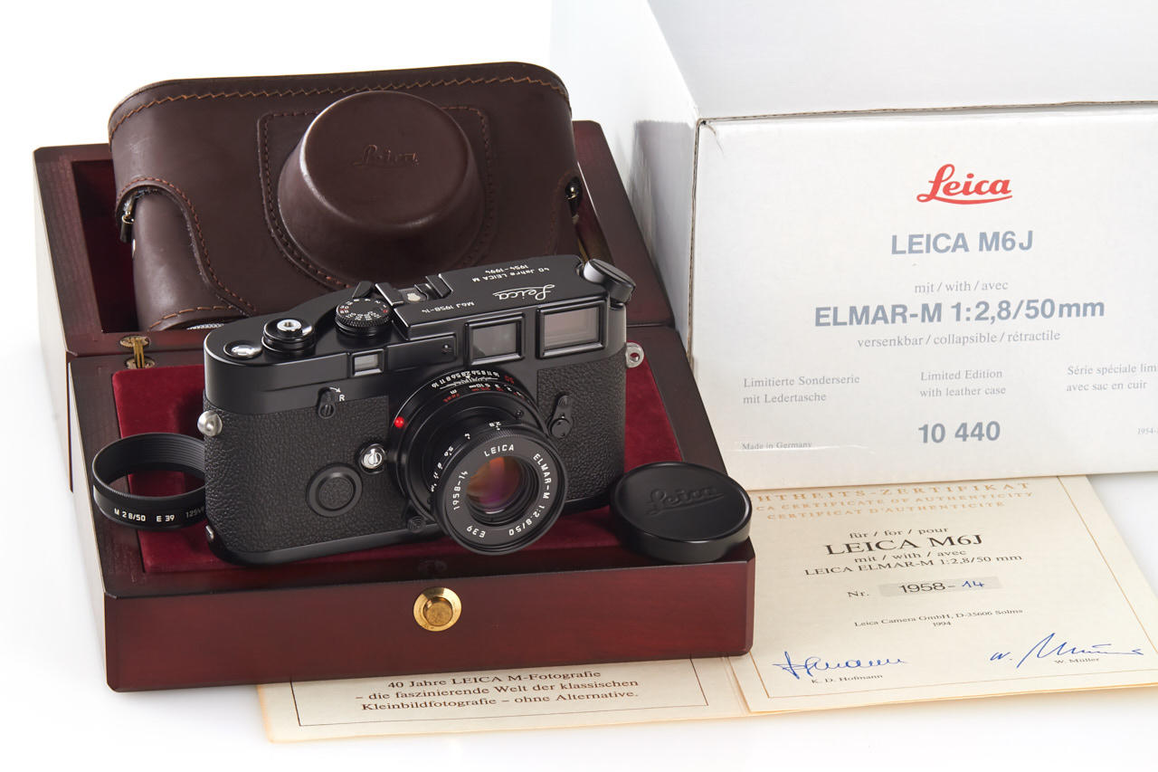 Leica M6J 10440 black paint outfit *