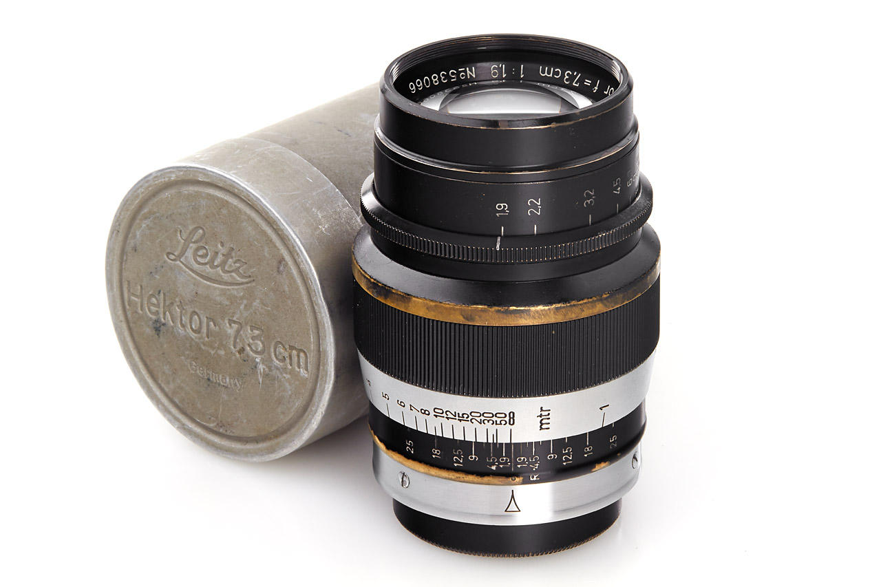 Hektor 1.9/7.3cm black/chrome