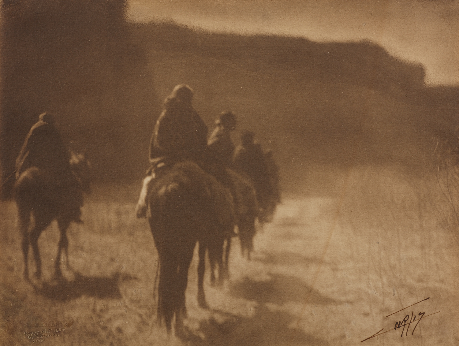 EDWARD S. CURTIS (1868–1952) ‘The Vanishing Race - Navaho’, 1904