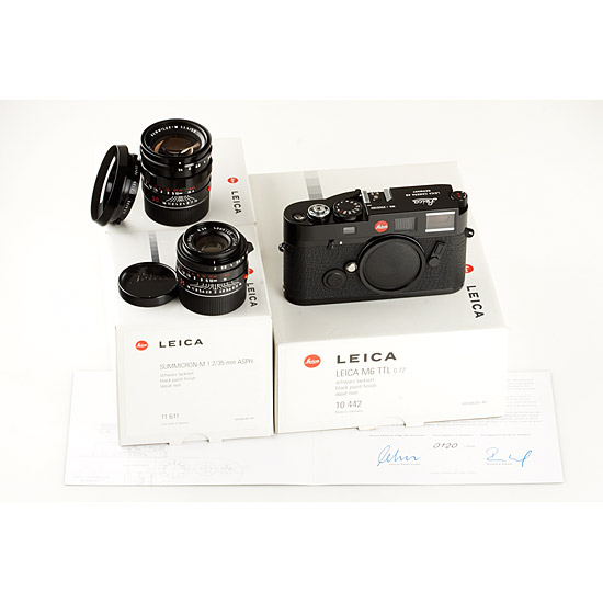 M6 TTL  black paint  Millenium set