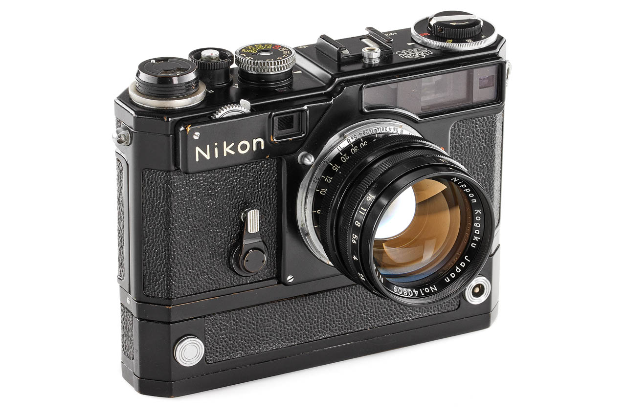 Nikon SP black paint with motor drive