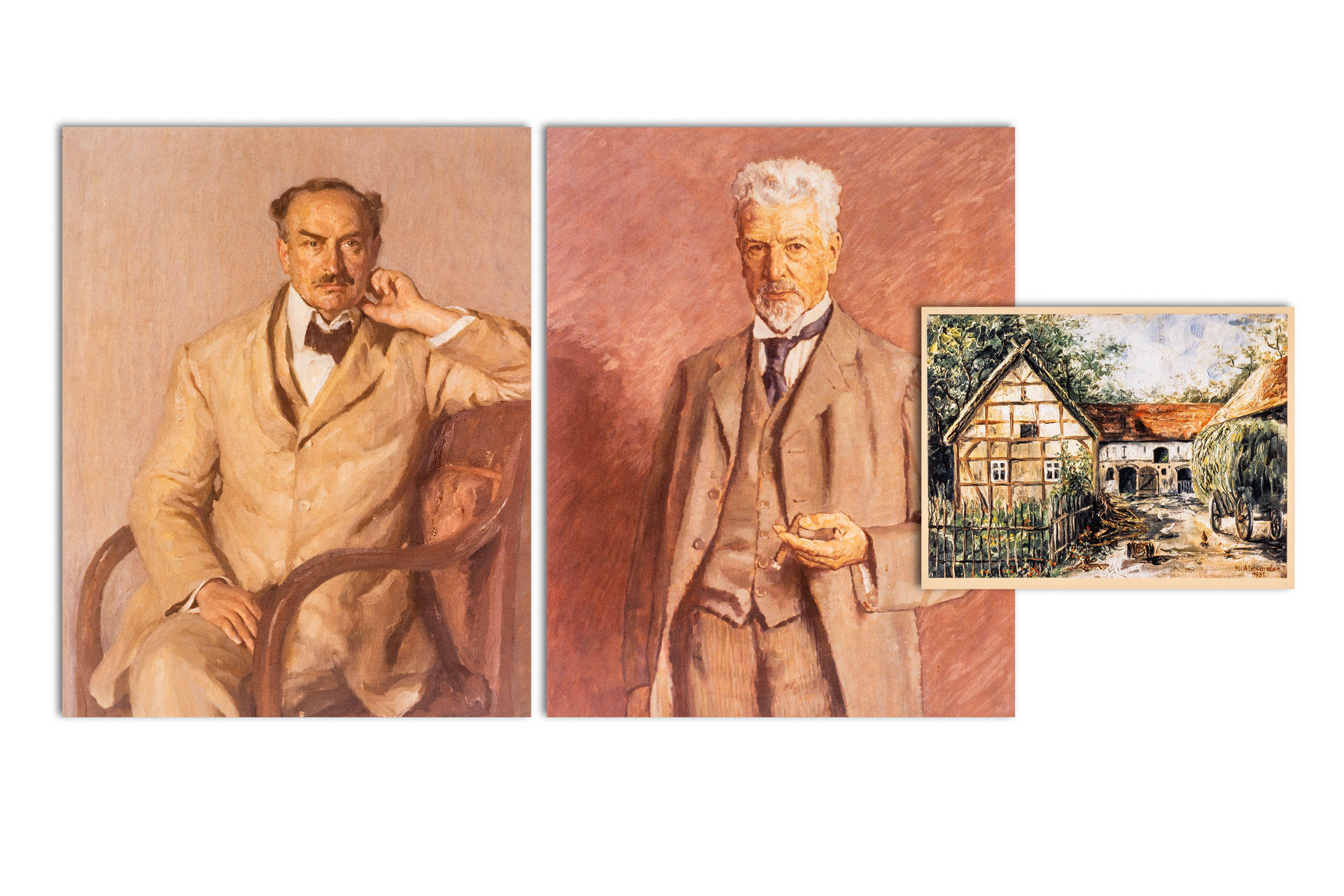 Ernst Leitz I and II, O. Barnack Paintings * Ernst Leitz I and II, O. Barnack Paintings *