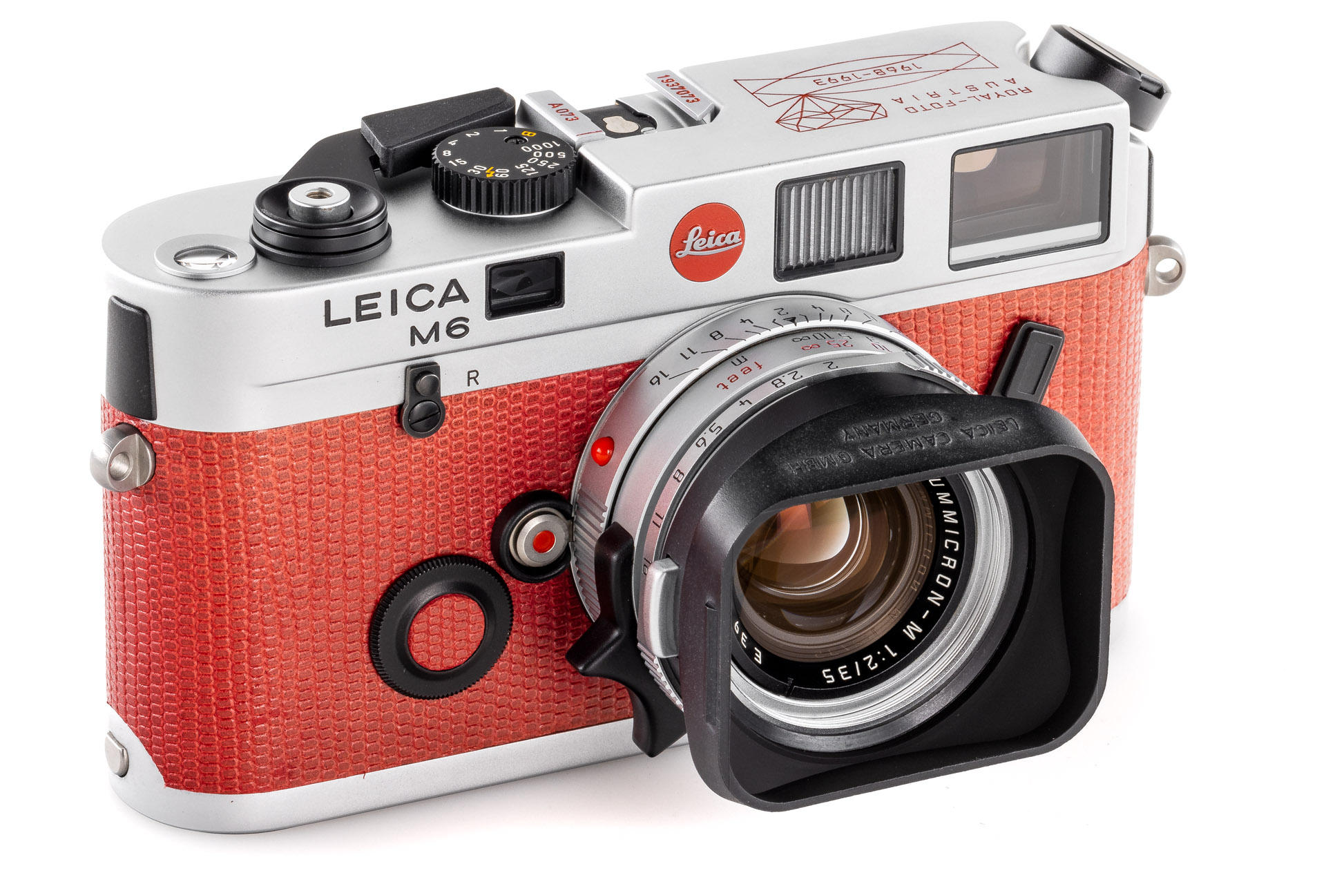 Leica M6 chrome 'Royal-Foto Austria' outfit * Leica M6 chrome 'Royal-Foto Austria' outfit *