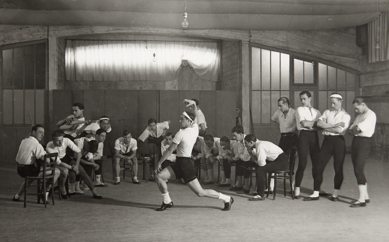 ANDRÉ KERTÉSZ (1894-1985) Dance school, Les Grisettes, Bronislava Nijinska choreography, Paris 1930s