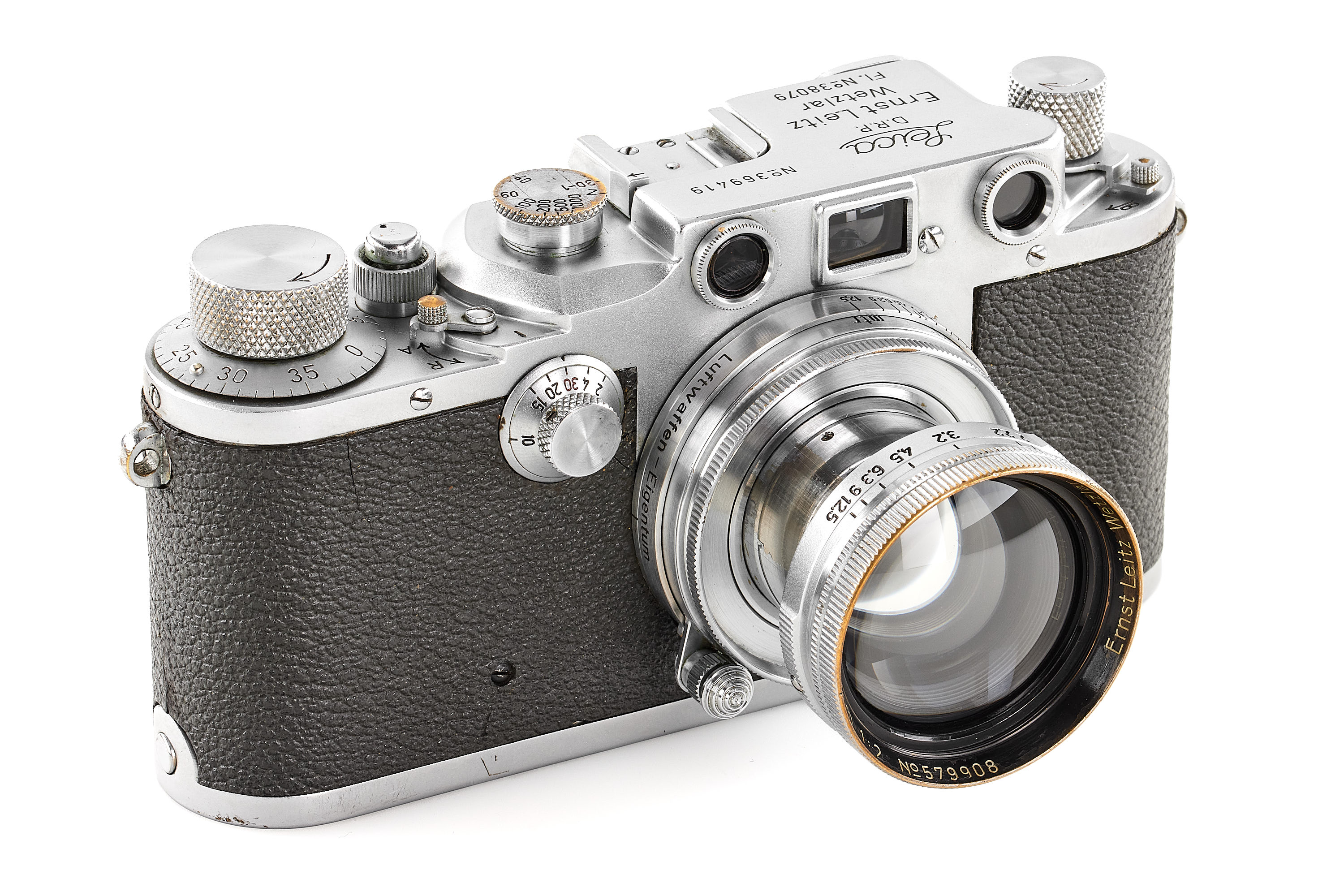 Leica IIIc chrome 'Luftwaffen-Eigentum'