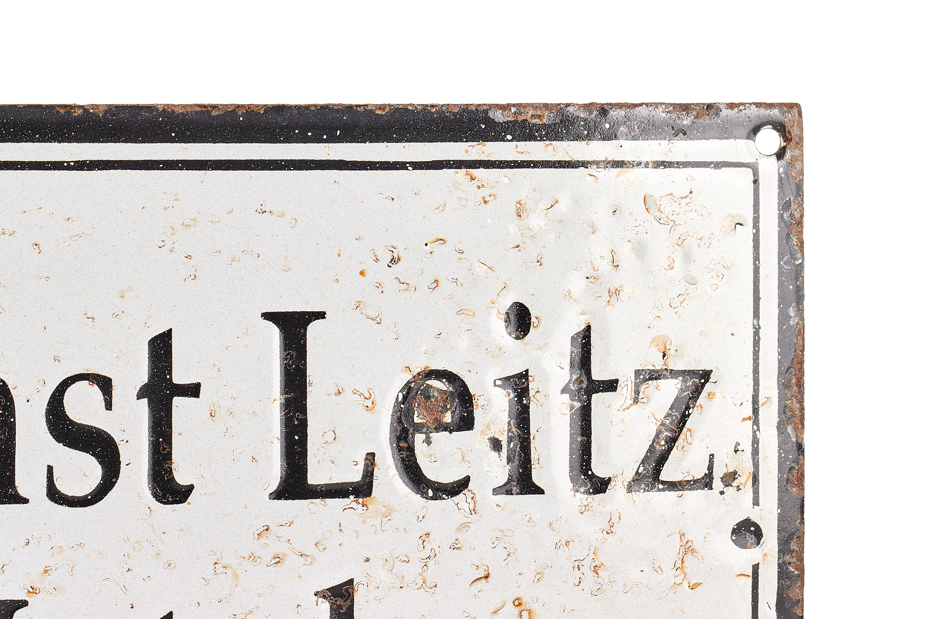 Ernst Leitz Wetzlar Enamel Sign *