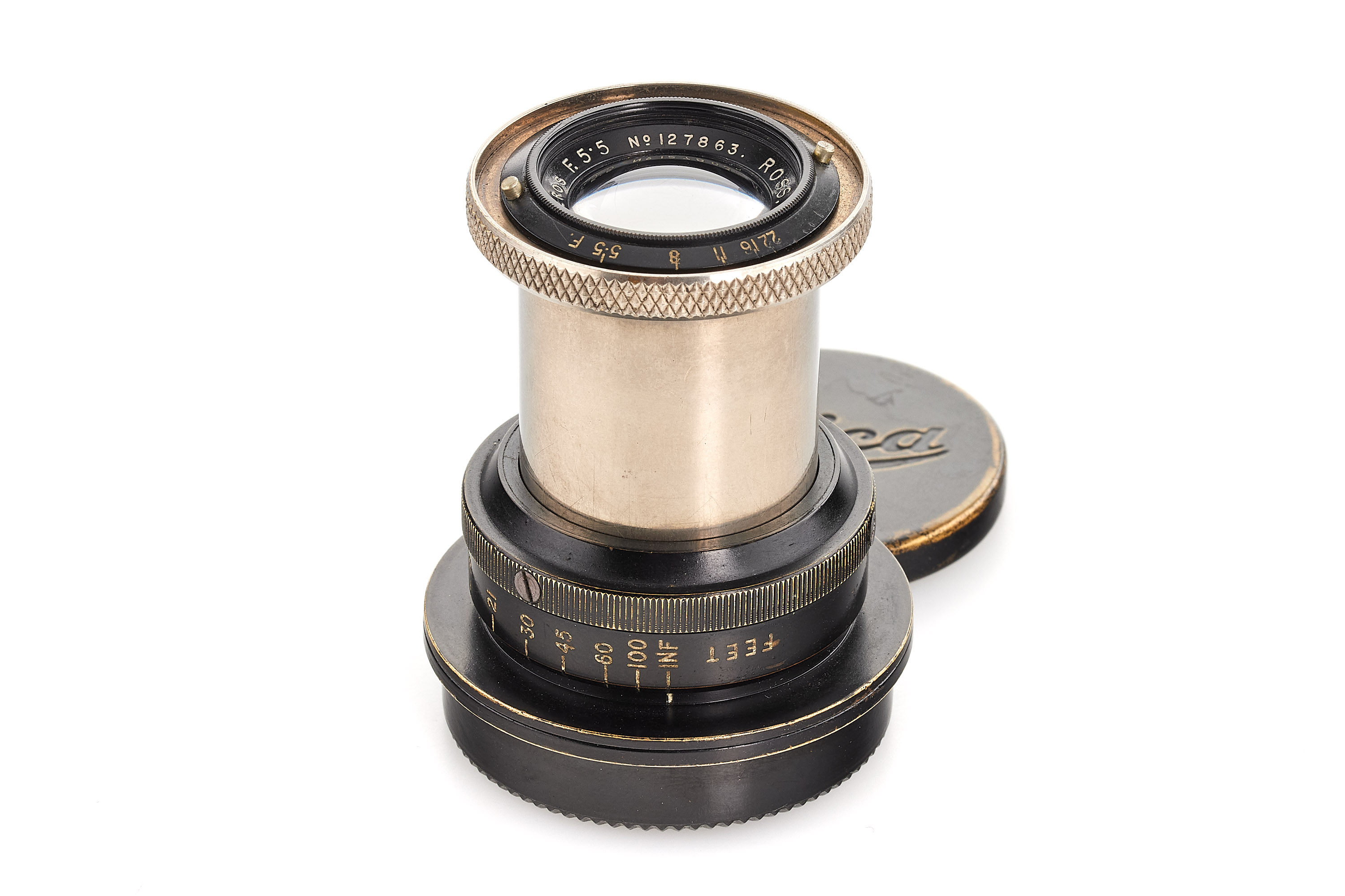 Ross f. Leica M39 Teleros 5.5/4" black/nickel *