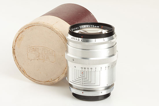 Carl Zeiss Jena  Biotar 1.5/75mm T