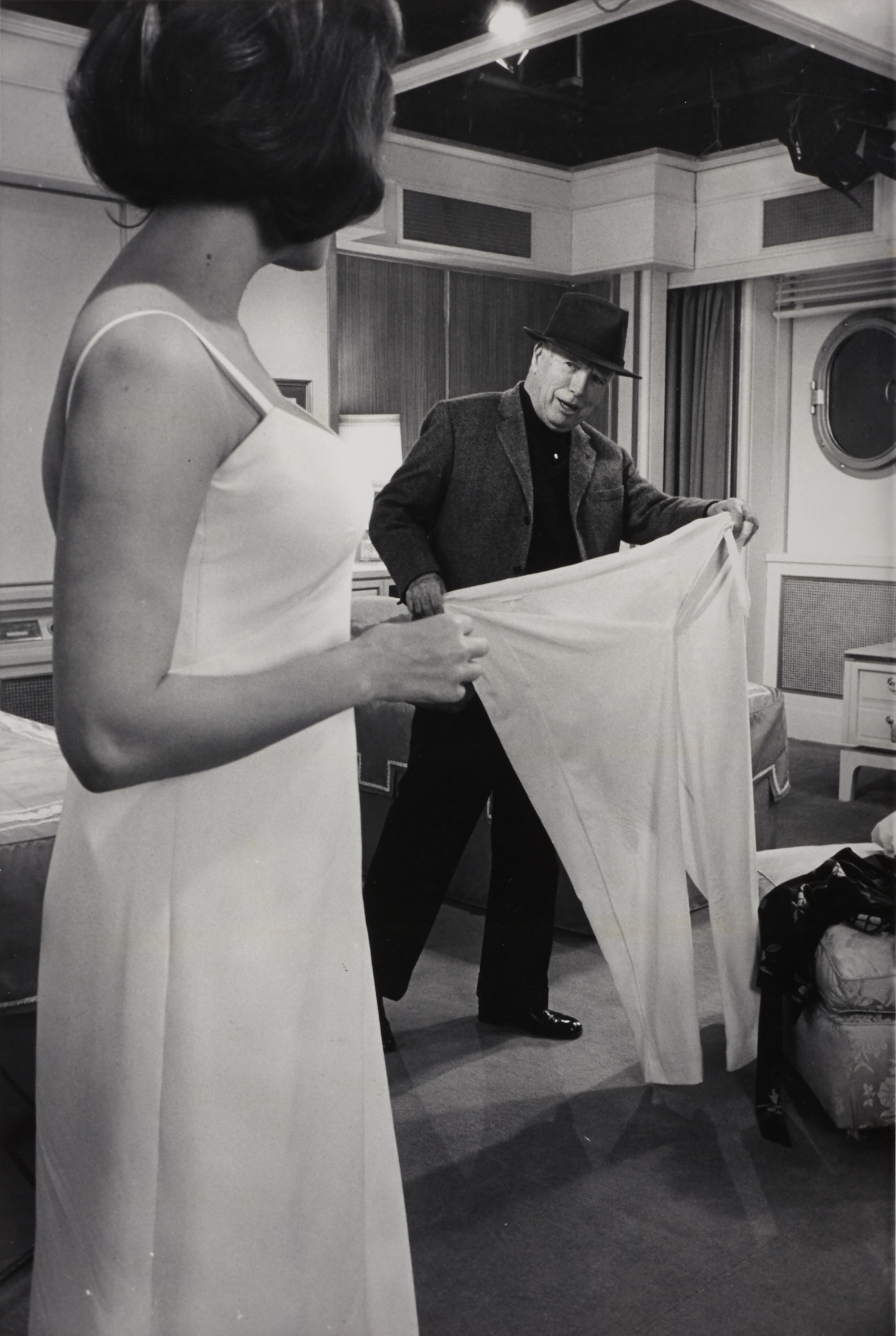 ALFRED EISENSTAEDT (1898–1995) Charlie Chaplin directs Sophia Loren in ‘A Countess from Hong Kong’, Pinewood Studios near London 1966