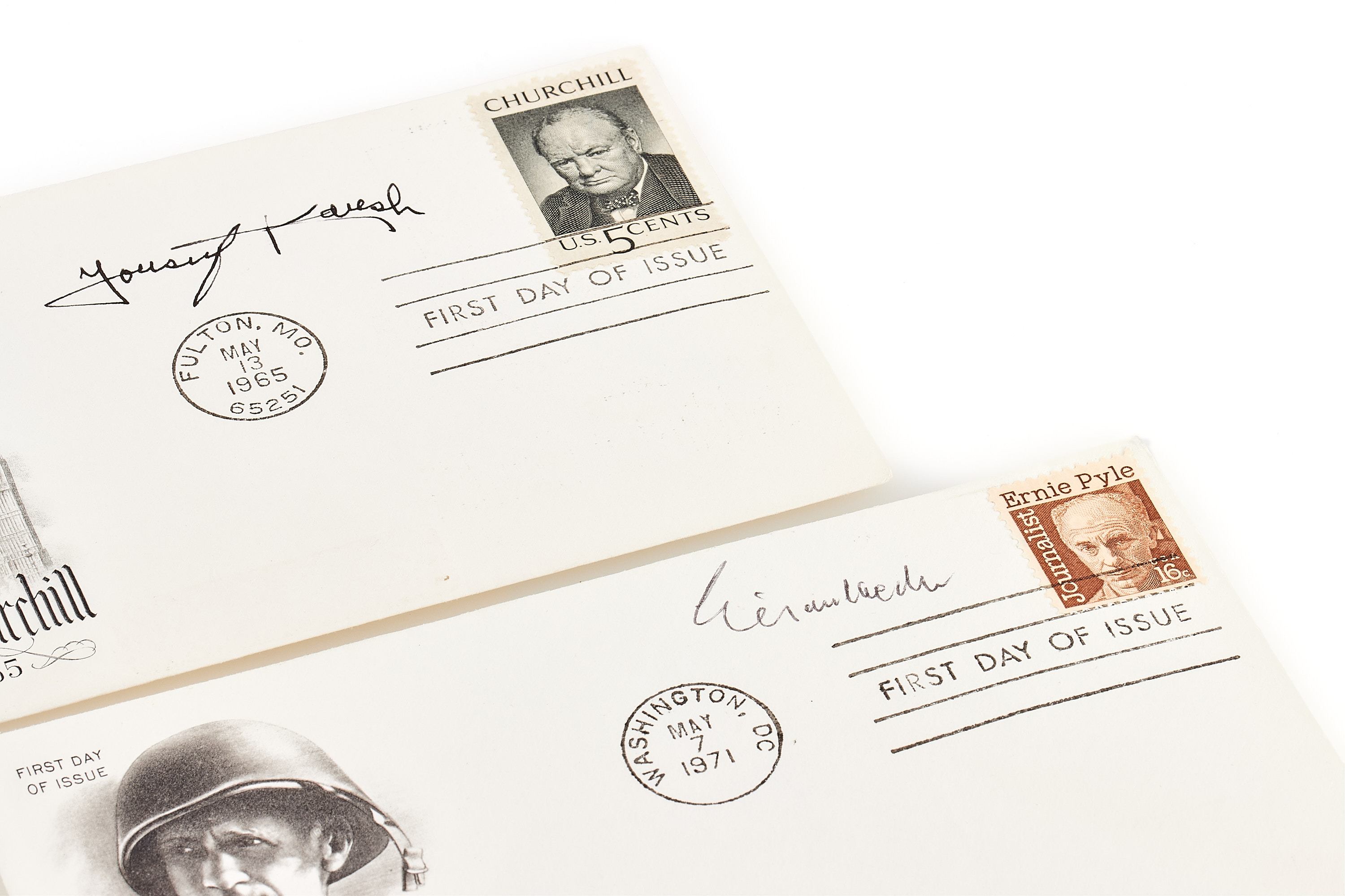 First-Day-Of-Issue Stamps 'A. Eisenstaedt' and 'Y. Karsch' *