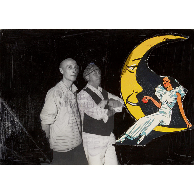 Franz West (1947–2012), Overpainted photograph (Toni Maitenitsch, Erich Joham)