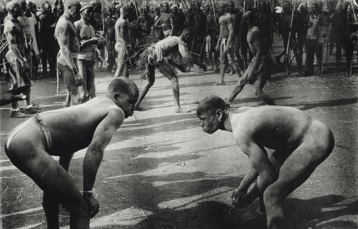 GEORGE RODGER (1908–1995) ‘Wrestlers face each other before a match, Kordofan’, Sudan 1949
