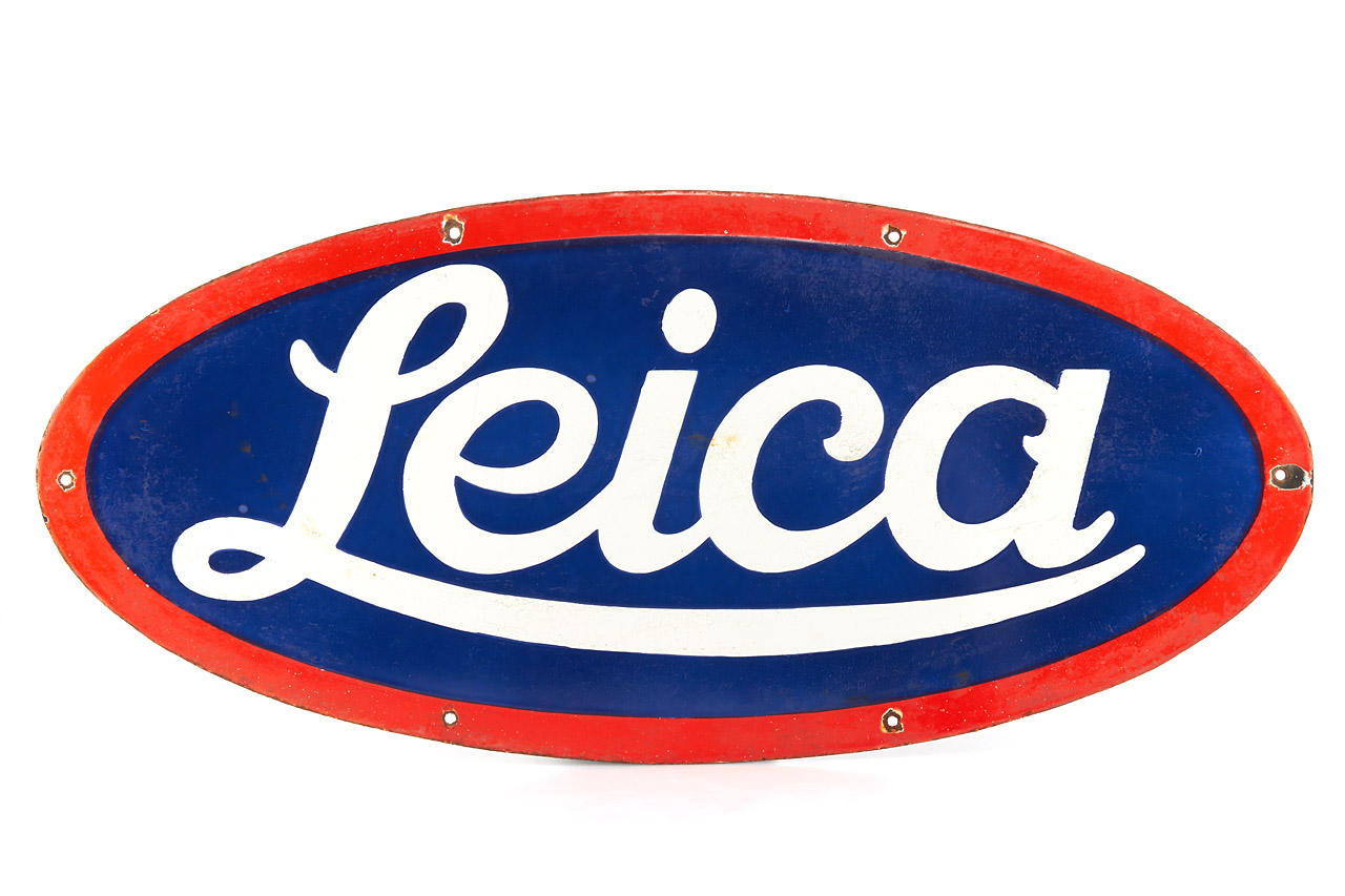 Leica Enamel Sign