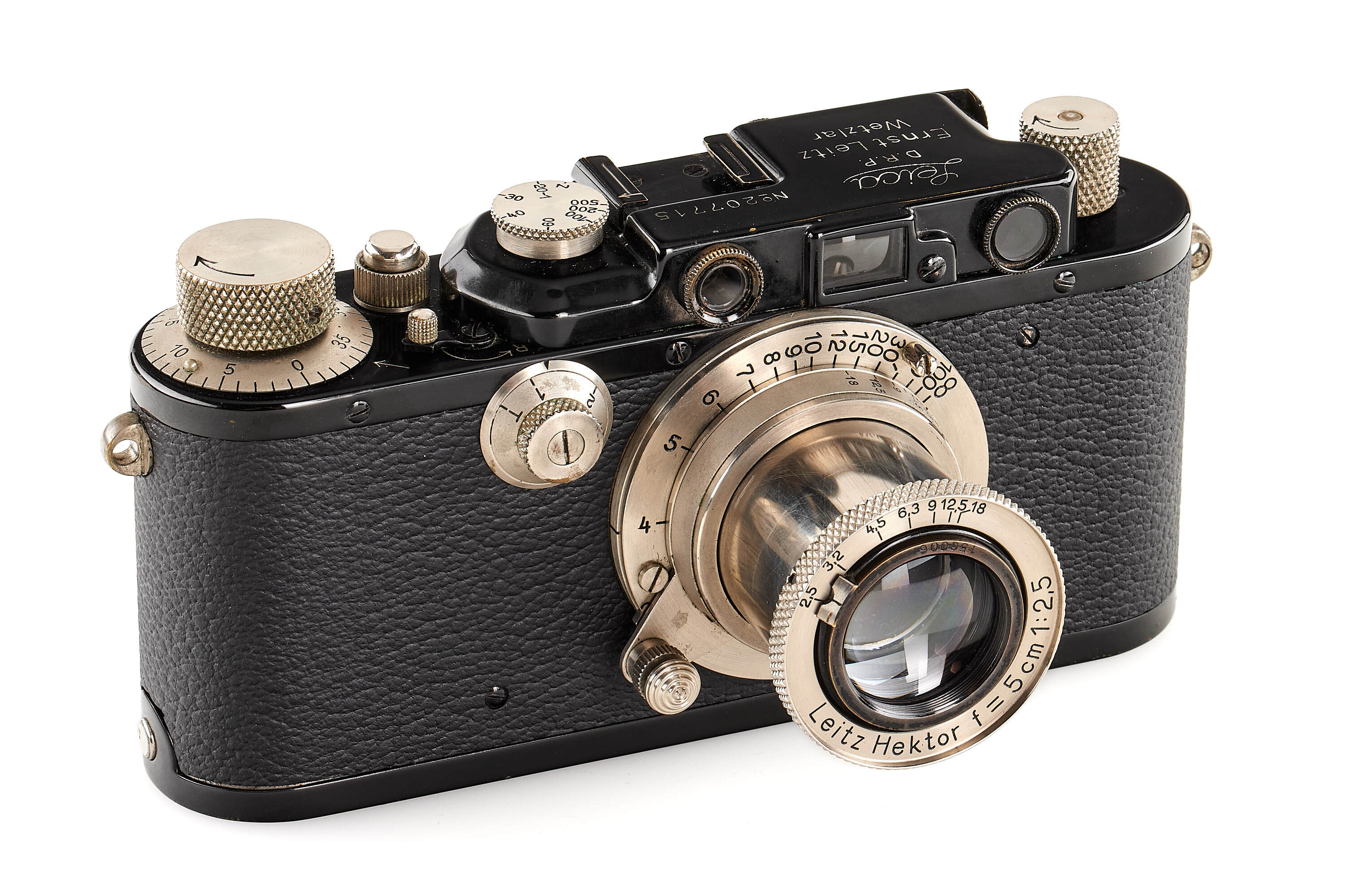 Leica III mod. F black/nickel with Hektor 2.5/5cm *
