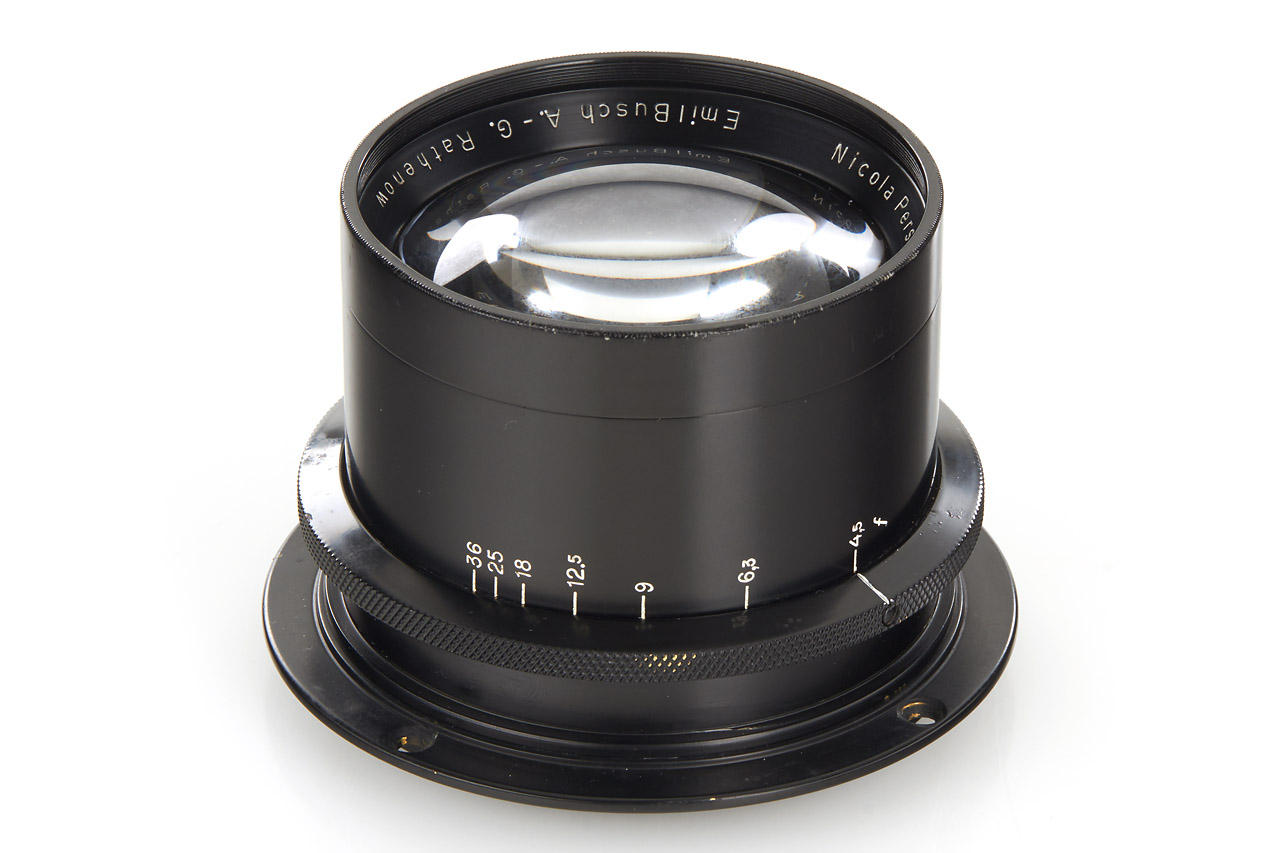 E. Busch Rathenow 4.5/30cm Nicola Perscheid Objektiv