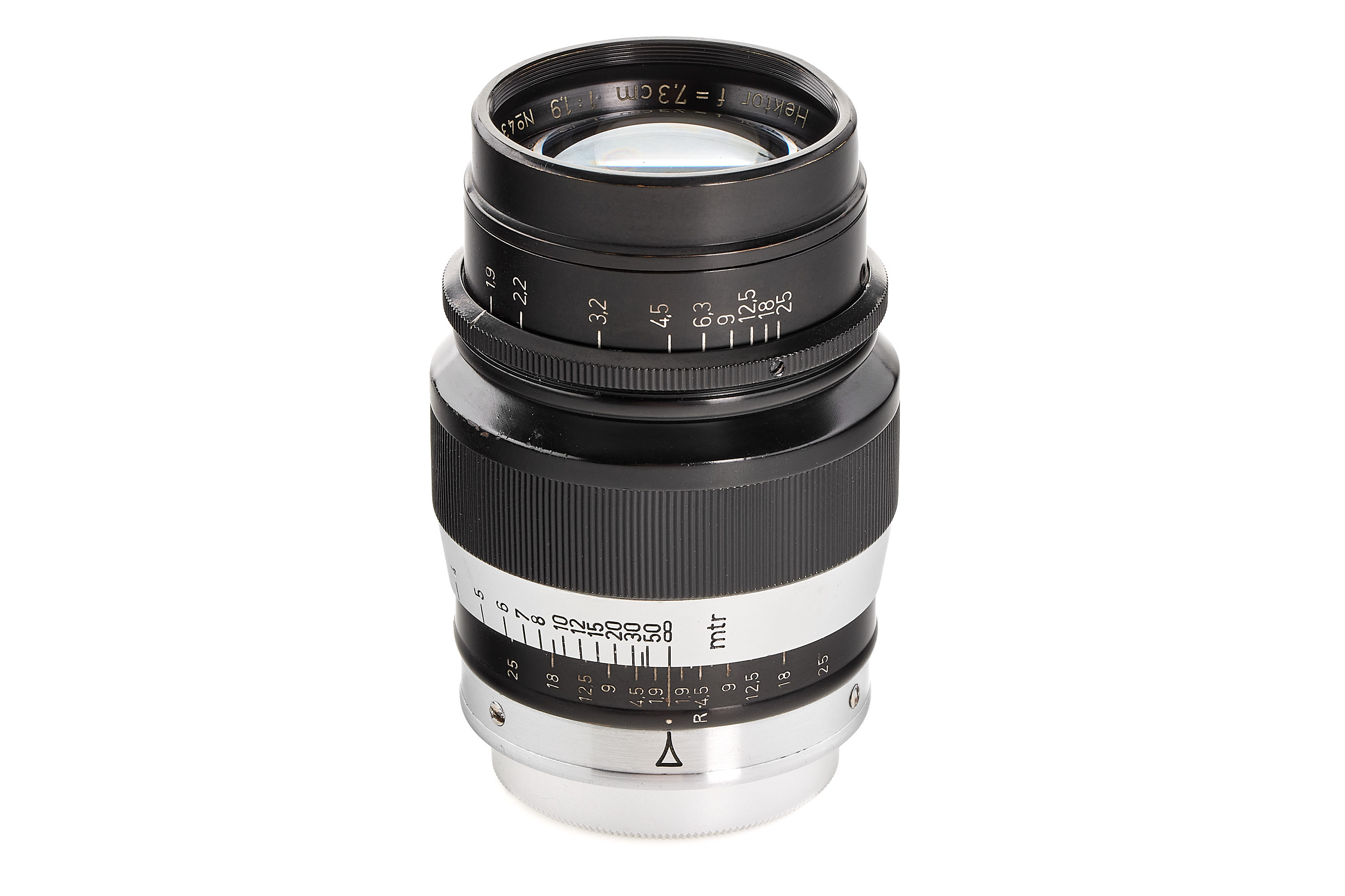 Hektor 1.9/7.3cm HEGRA black/chrome