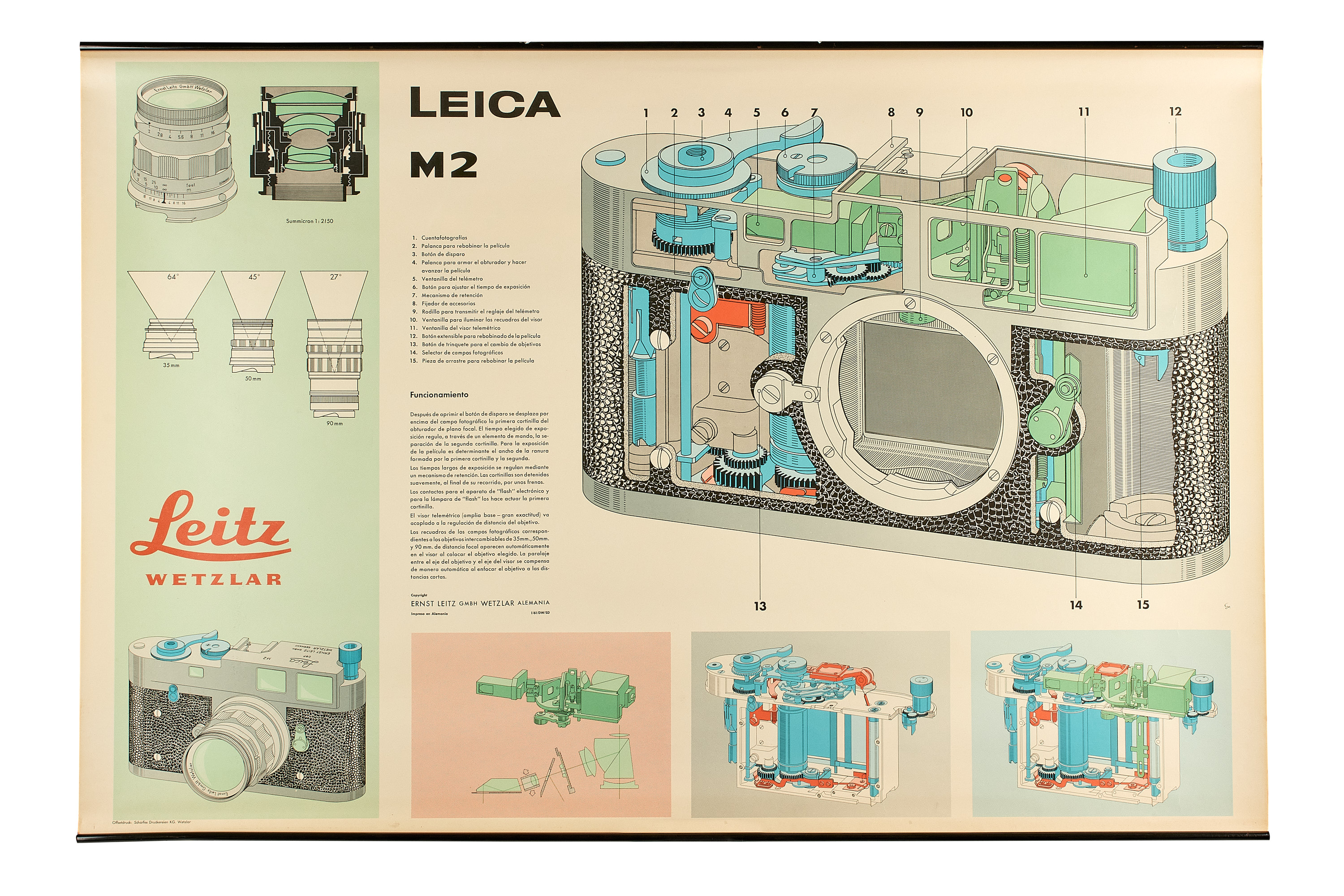 Leica M2 Cut-Away poster *