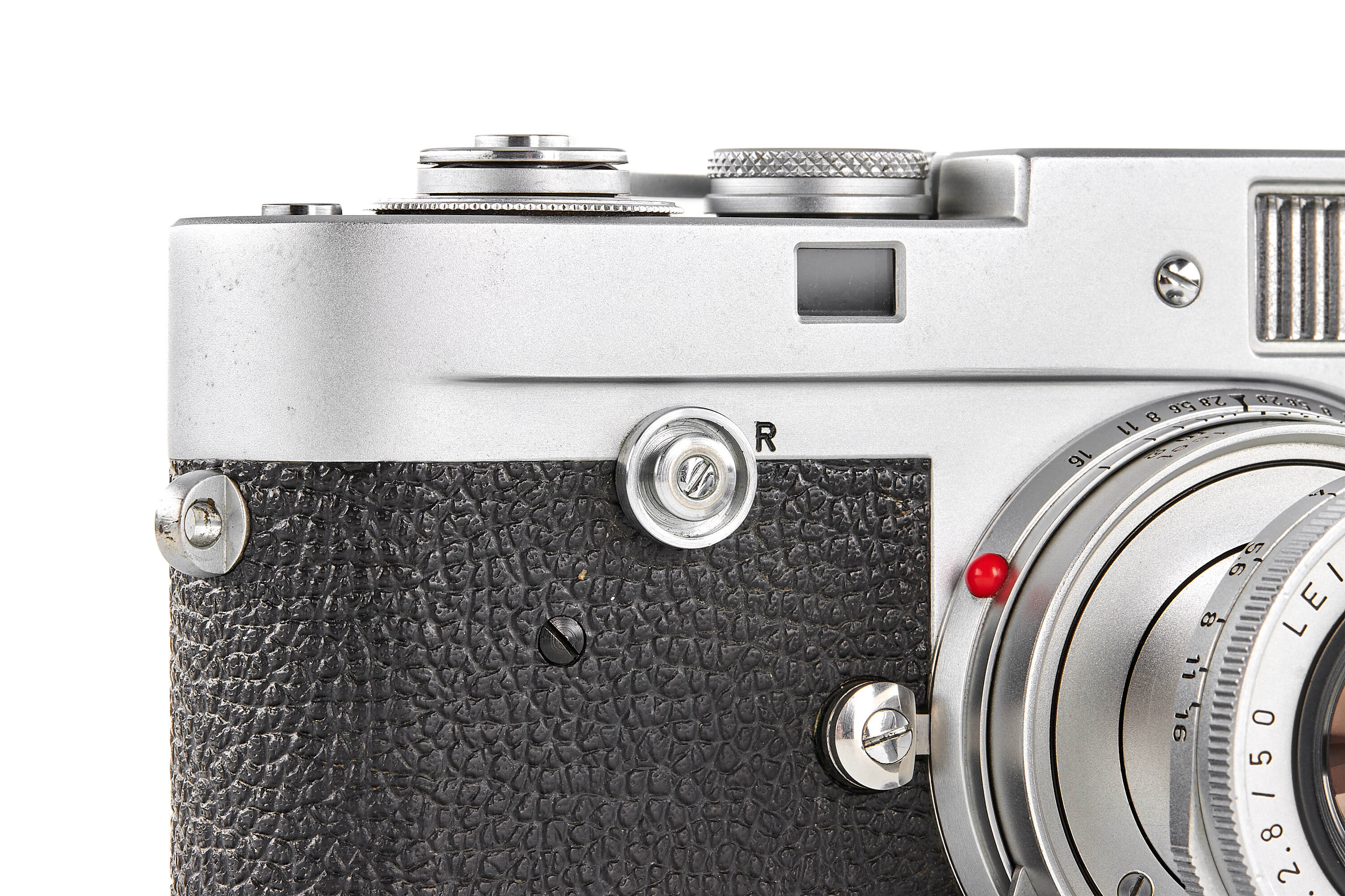 Leica M2 chrome Button Rewind with Leicavit MP *
