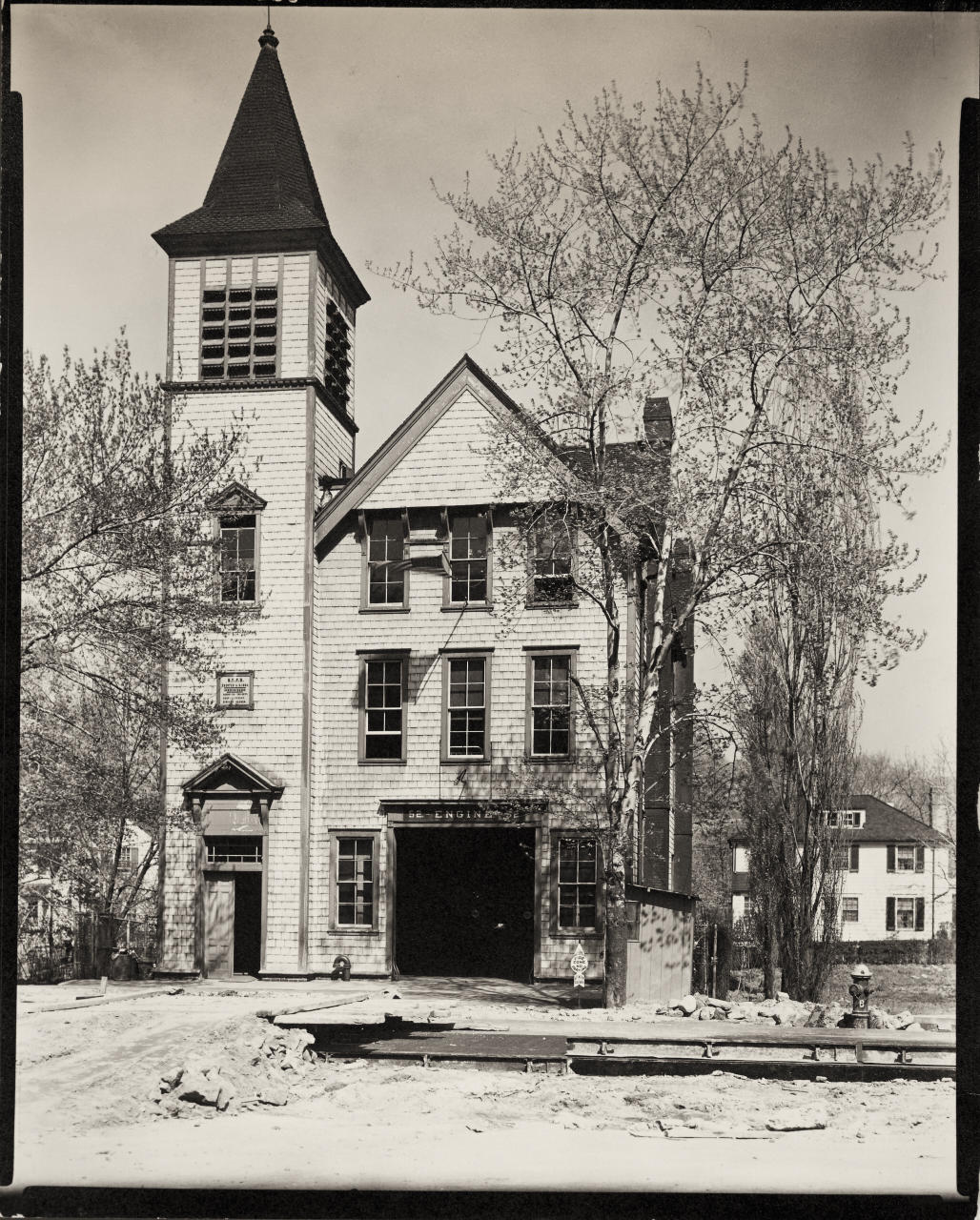 BERENICE ABBOTT (1898–1991) ‘Firehouse Number 52, Riverdale Avenue at 245 Street, Bronx’, 1937