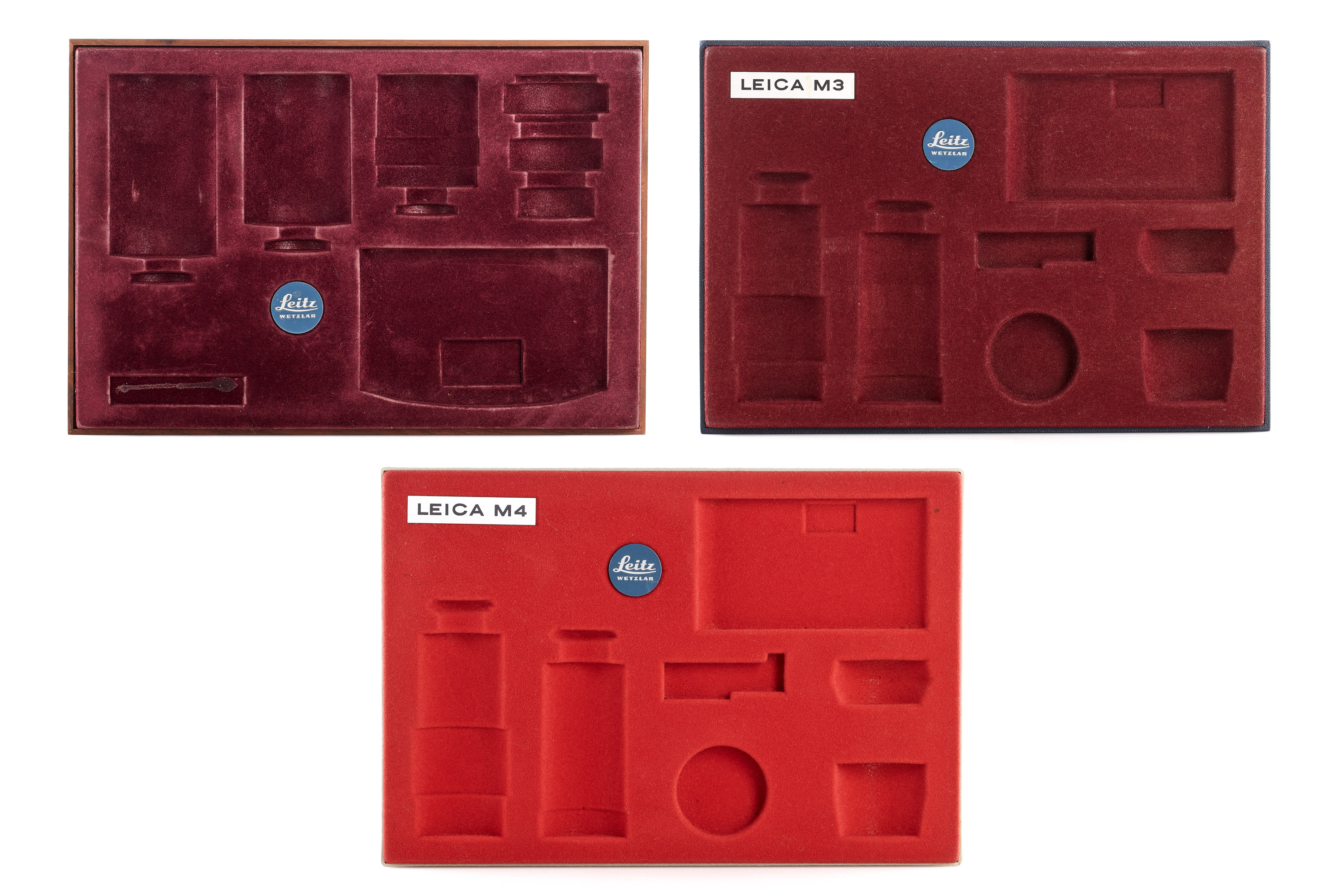 Leica M3, M4 and Leicaflex presentation trays *