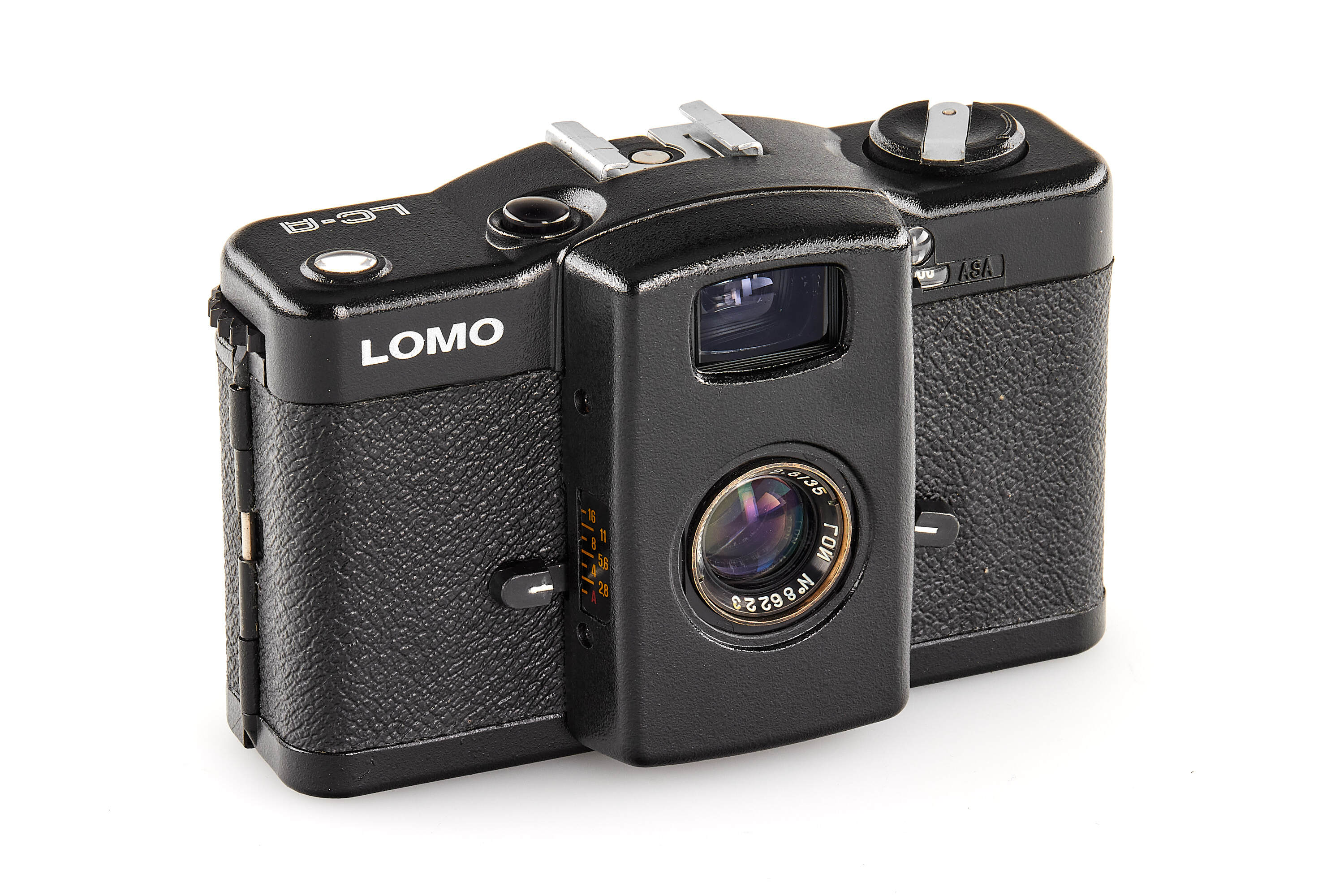 Lomo LC-A with GOI Minitar-7 2.8/35mm prototype