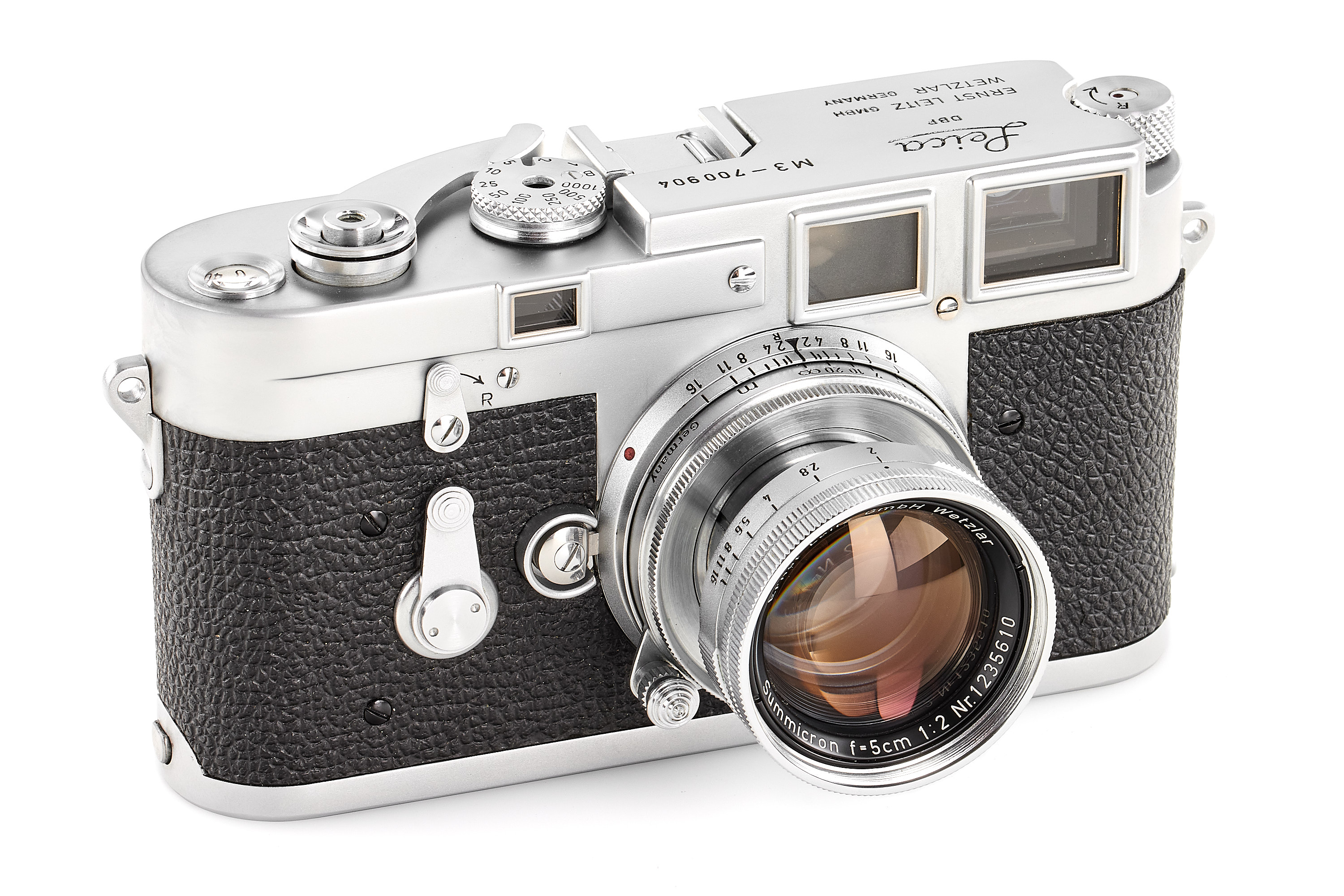 Leica M3 chrome Double Stroke with Summicron 2/5cm *