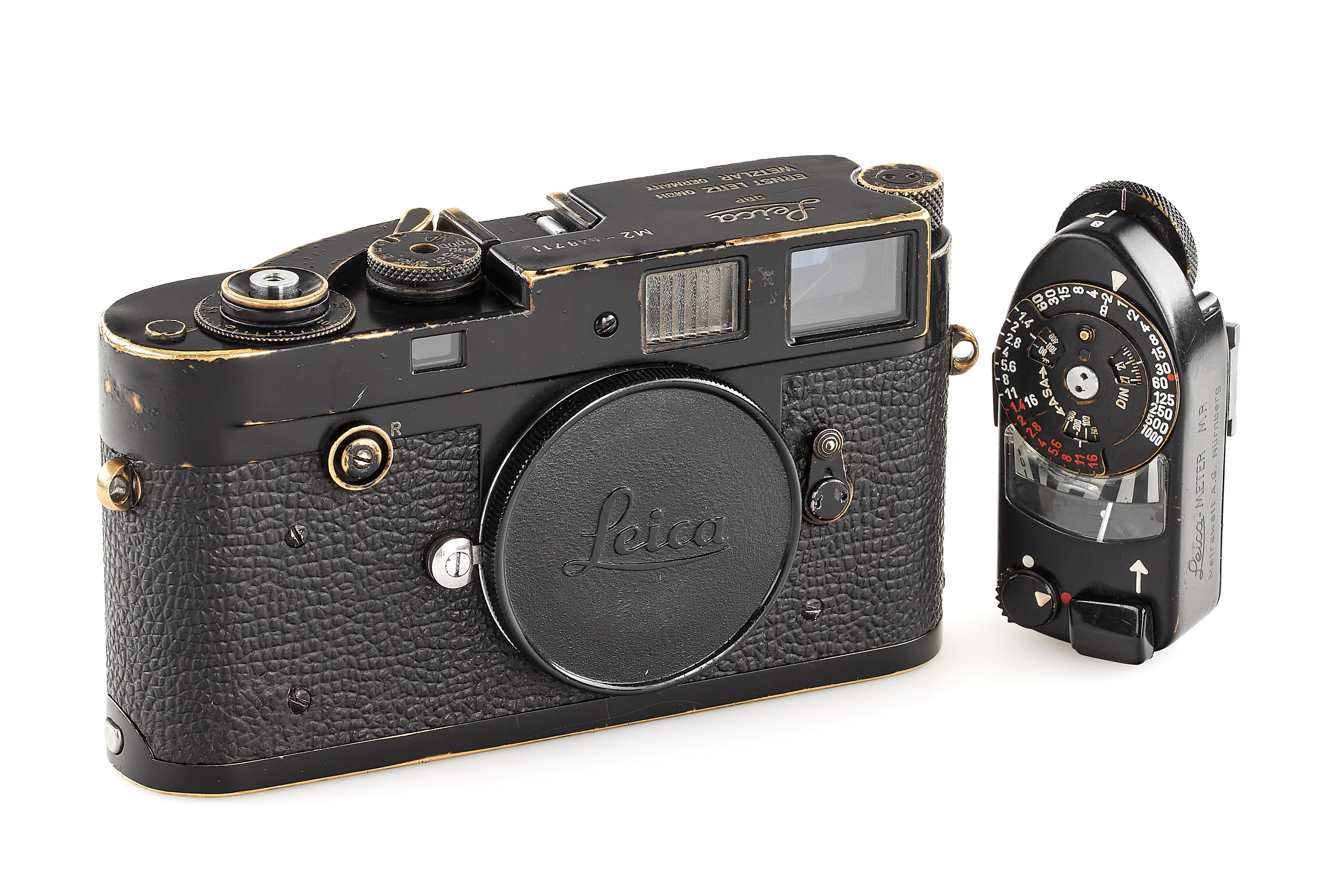 Leica M2 black paint Button Rewind
