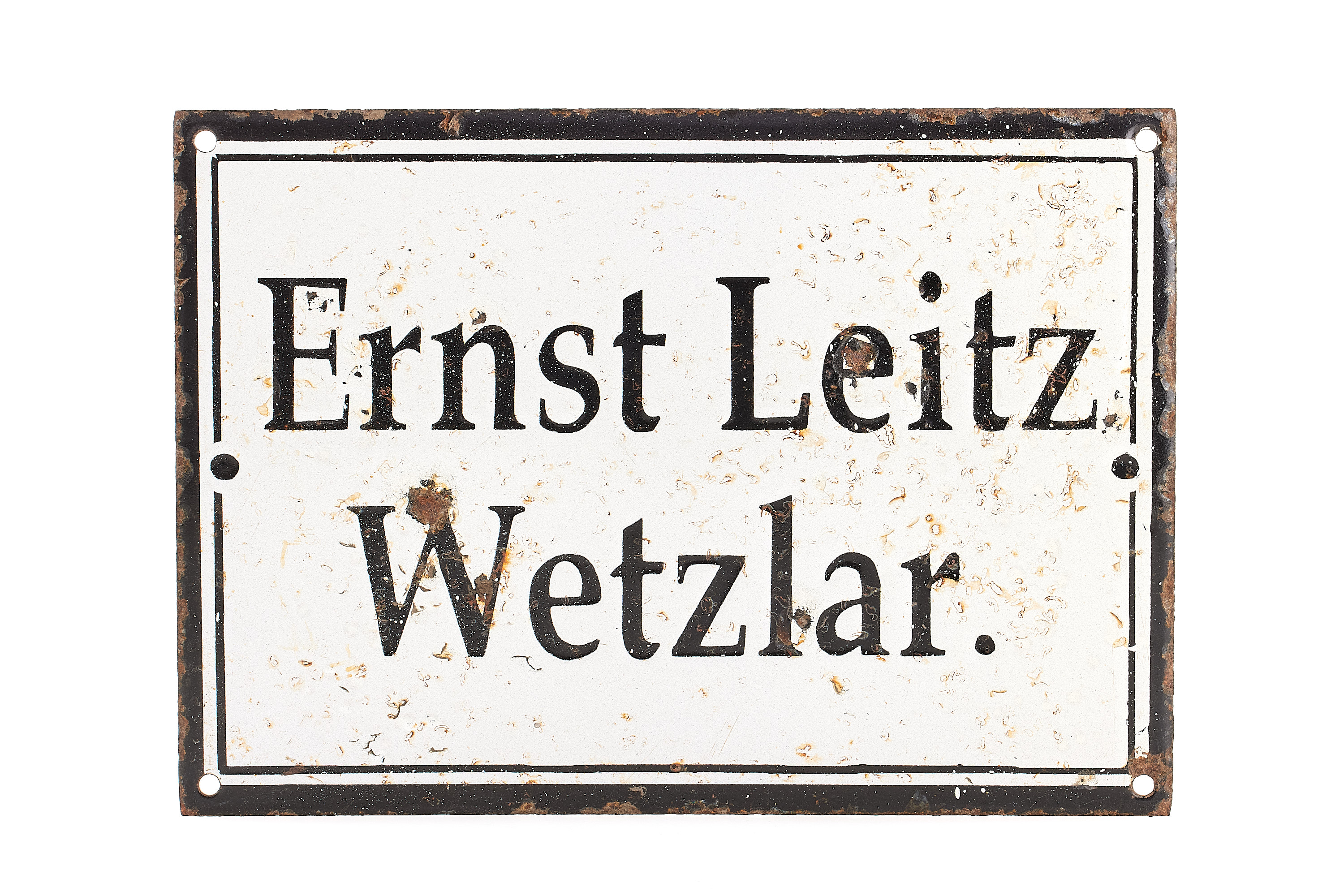 Ernst Leitz Wetzlar Enamel Sign *
