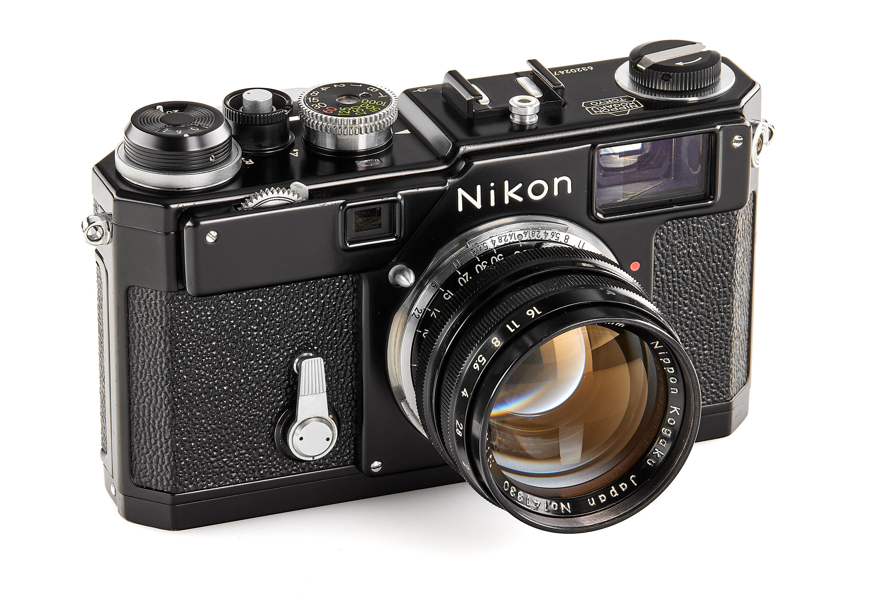 Nikon S3 black paint 'Olympic' outfit with 1.4/50mm *