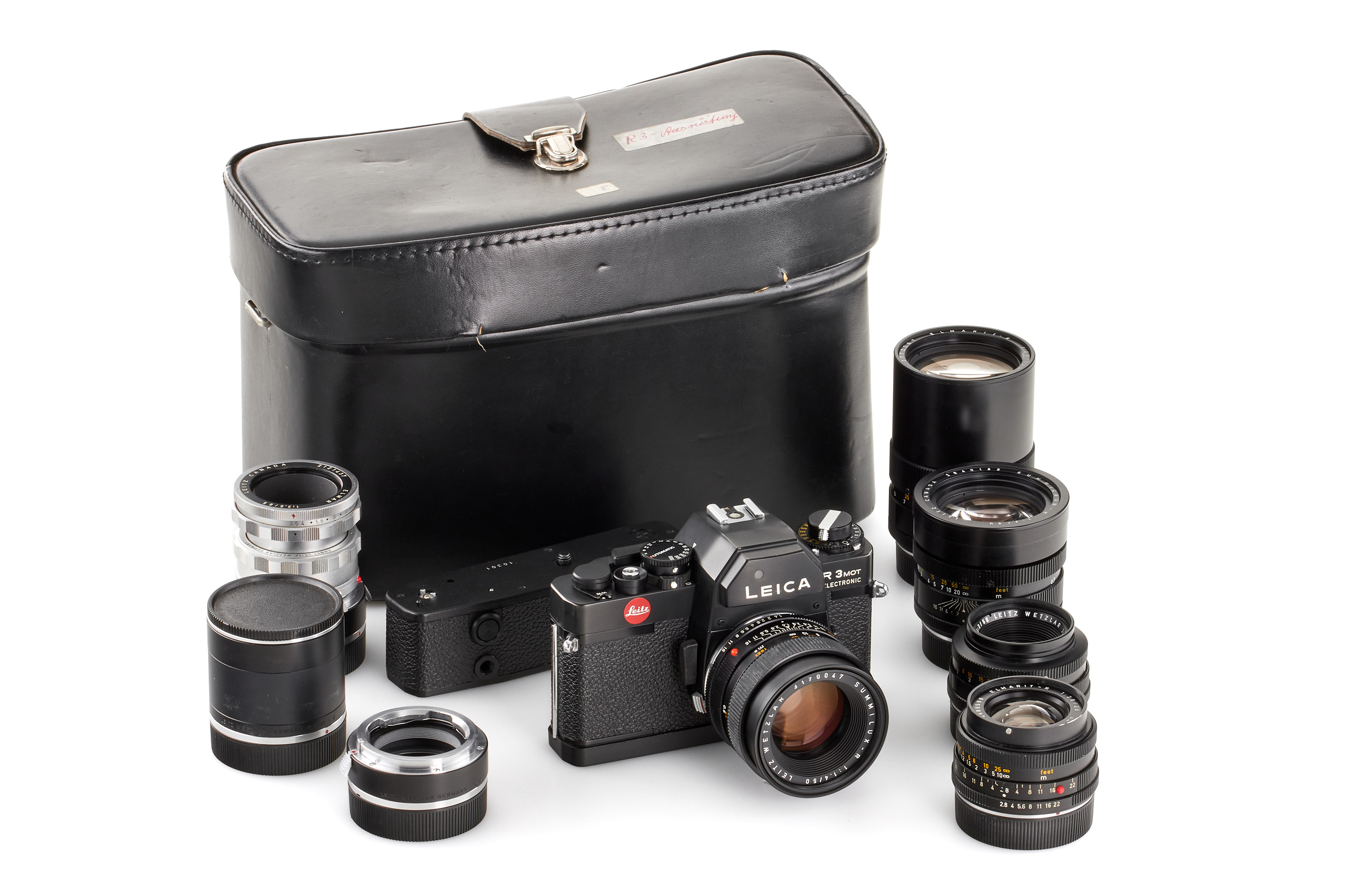 Leica R3 Mot Electronic black outfit