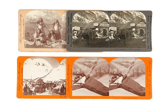 33 Stereographs of Alaska and 3 of Hawaii