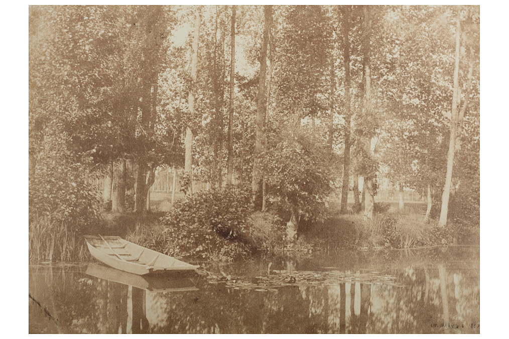 Charles Marville, Bank with boat Charles Marville, Bank with boat