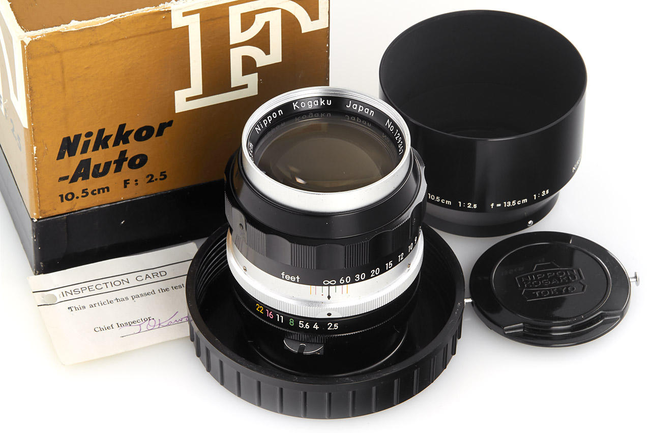 Nikon 2.5/10.5cm  Nikkor-P Auto Nippon Kogaku