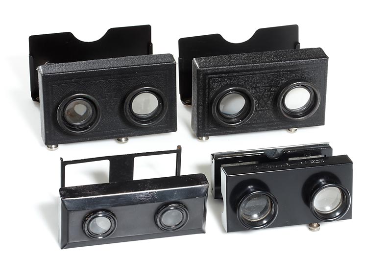 Metal Pocket Stereoscopes (various)