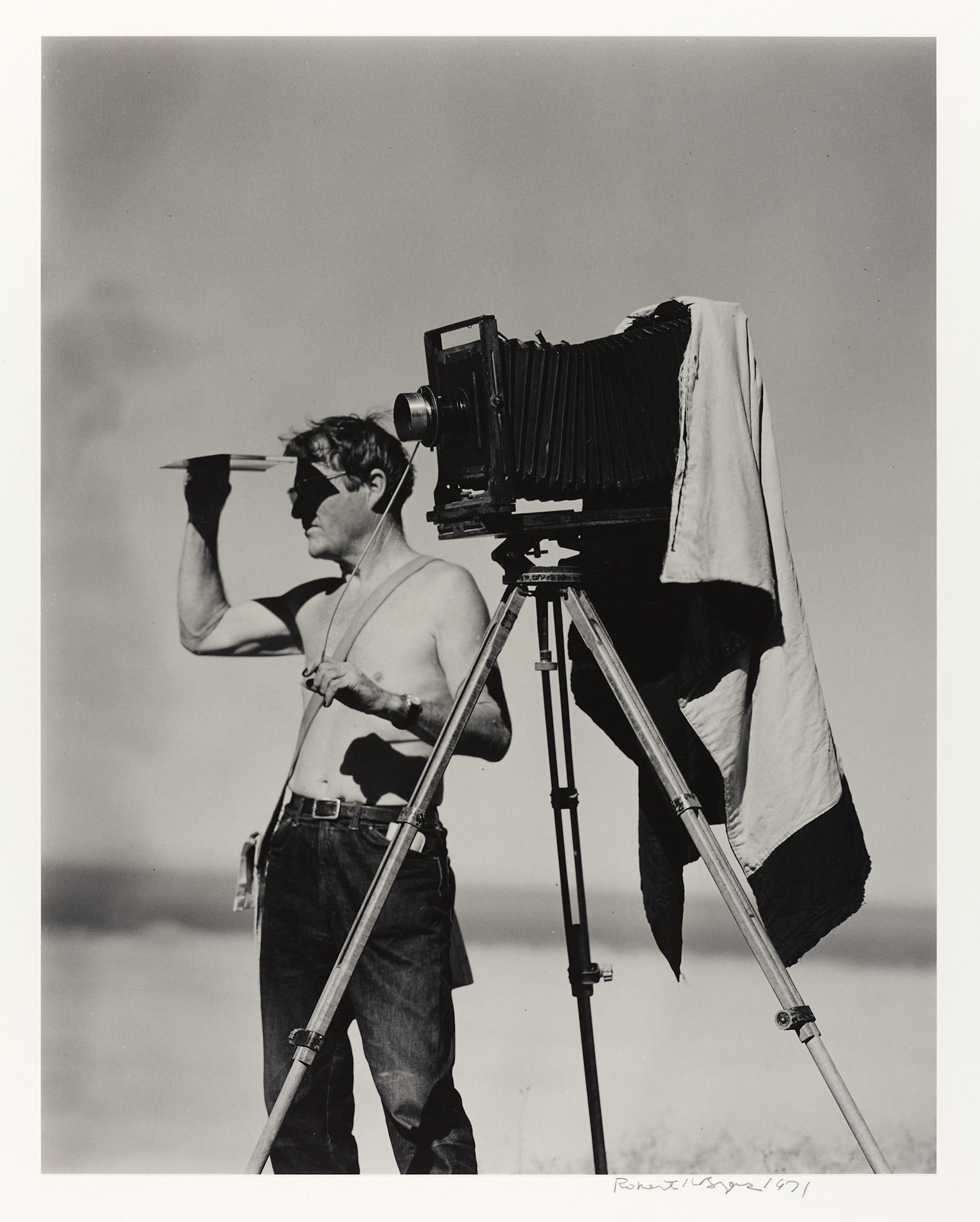 ROBERT K. BYERS (1918-2021) Brett Weston at Work, Big Sur 1971 ROBERT K. BYERS (1918-2021) Brett Weston at Work, Big Sur 1971