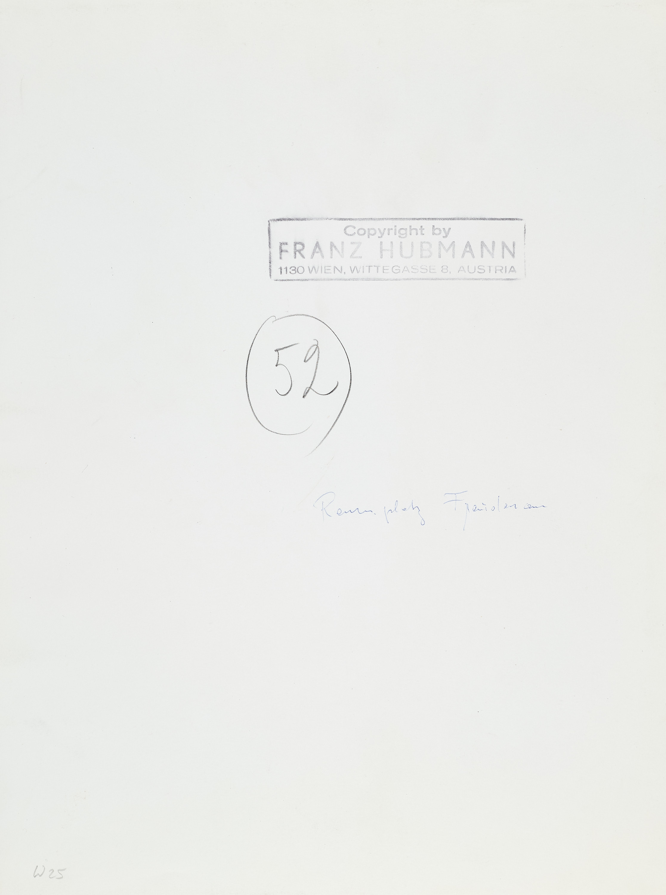 FRANZ HUBMANN (1914–2007) - Rennplatz (Racing course) Freudenau, Vienna c. 1960