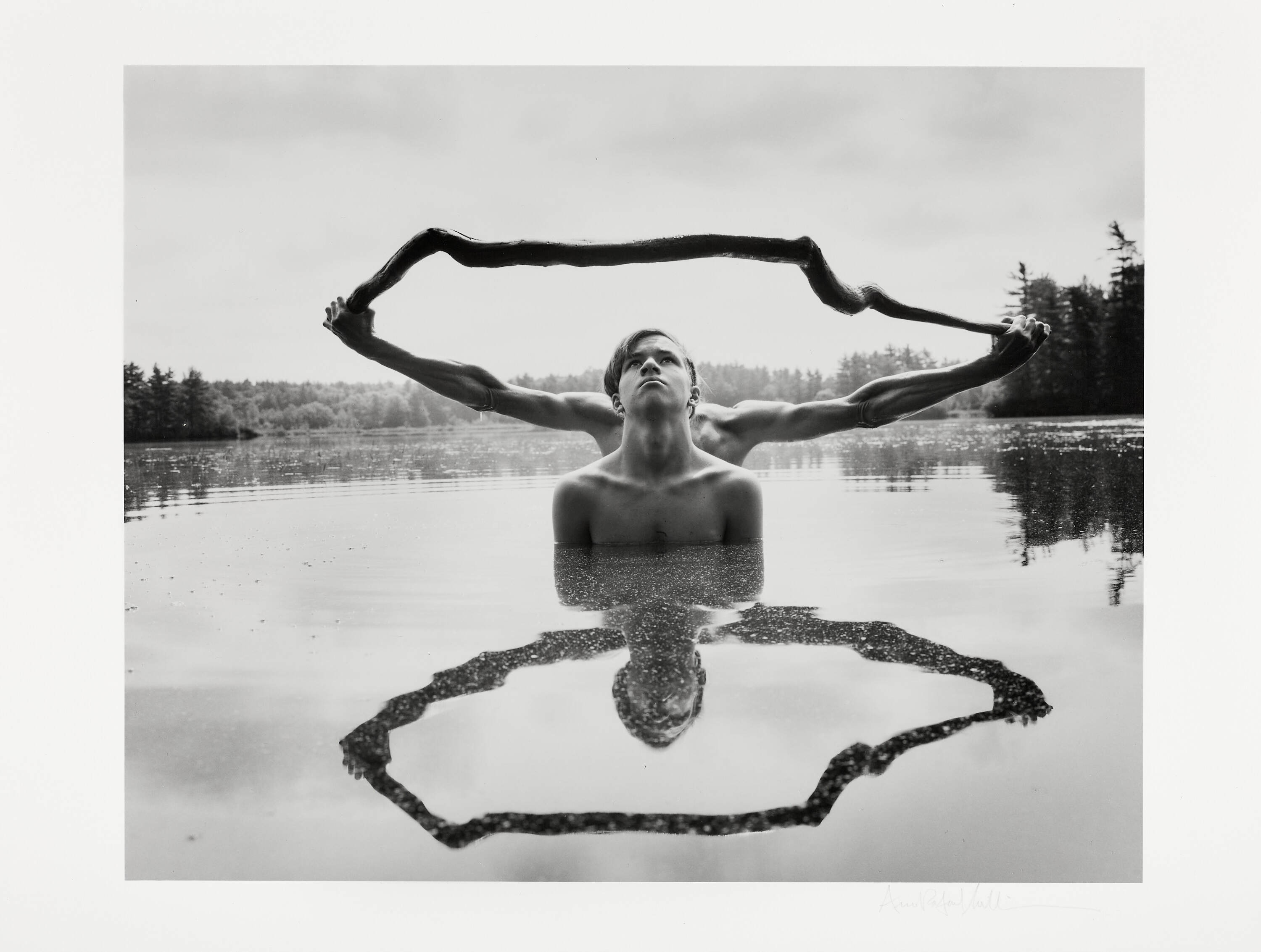 ARNO RAFAEL MINKKINEN (* 1945) - Self-portrait with Dan, Fosters Pond 1993*