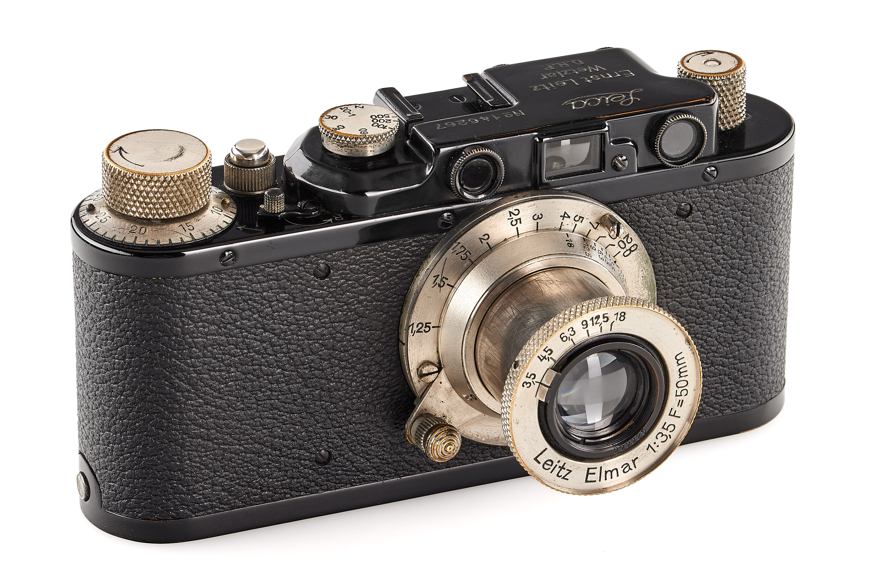 Leica II Mod. D black/nickel with Elmar 3.5/5cm no.222225