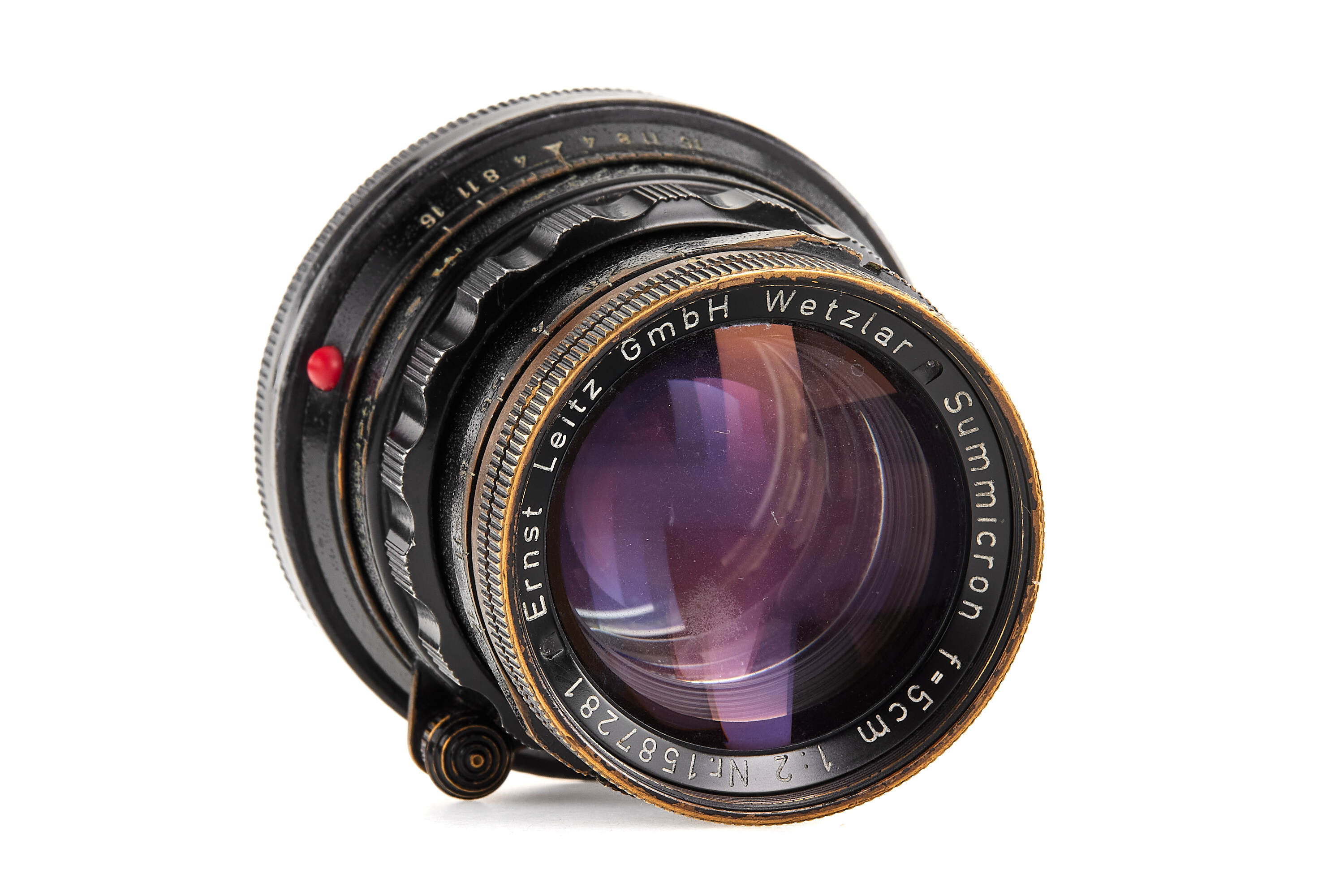 Summicron 2/50mm black paint / brass mount