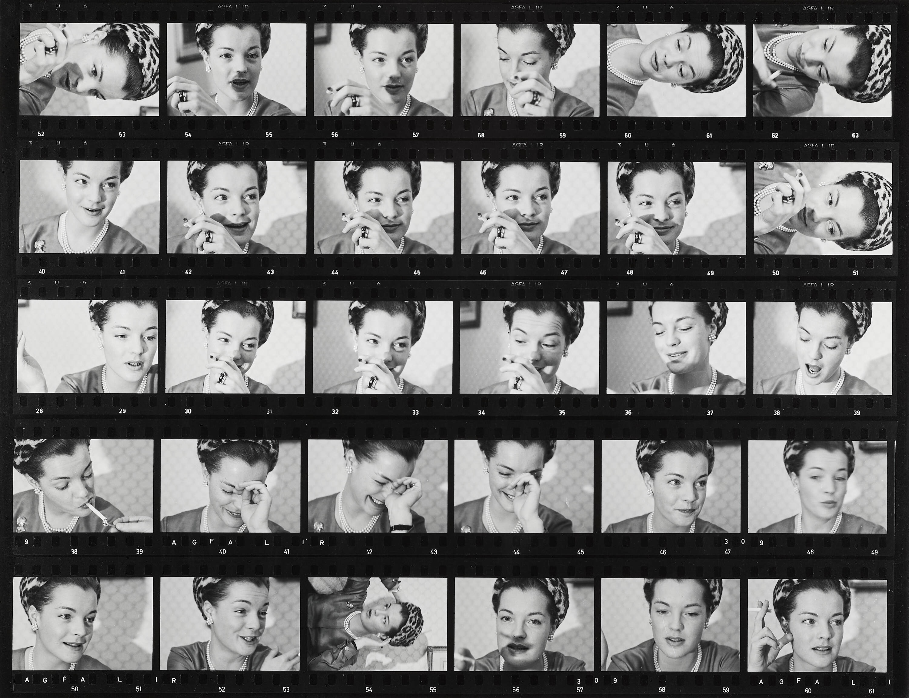 KURT WILL (1935–2008) - Romy Schneider (King Size Contact Sheet), 1963