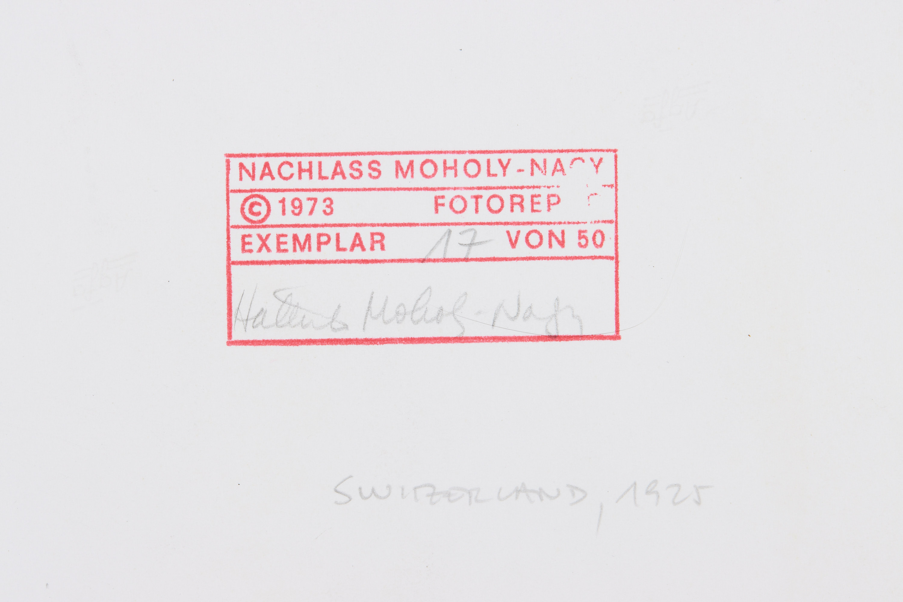 LÁSZLÓ MOHOLY-NAGY (1895–1946) - Decorating Work, Switzerland 1925