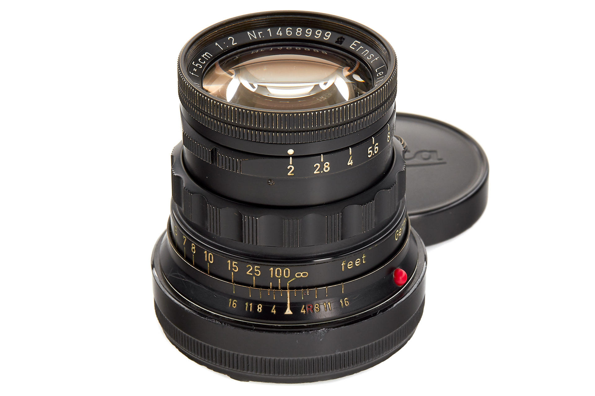 Summicron 2/5cm black paint / brass mount *