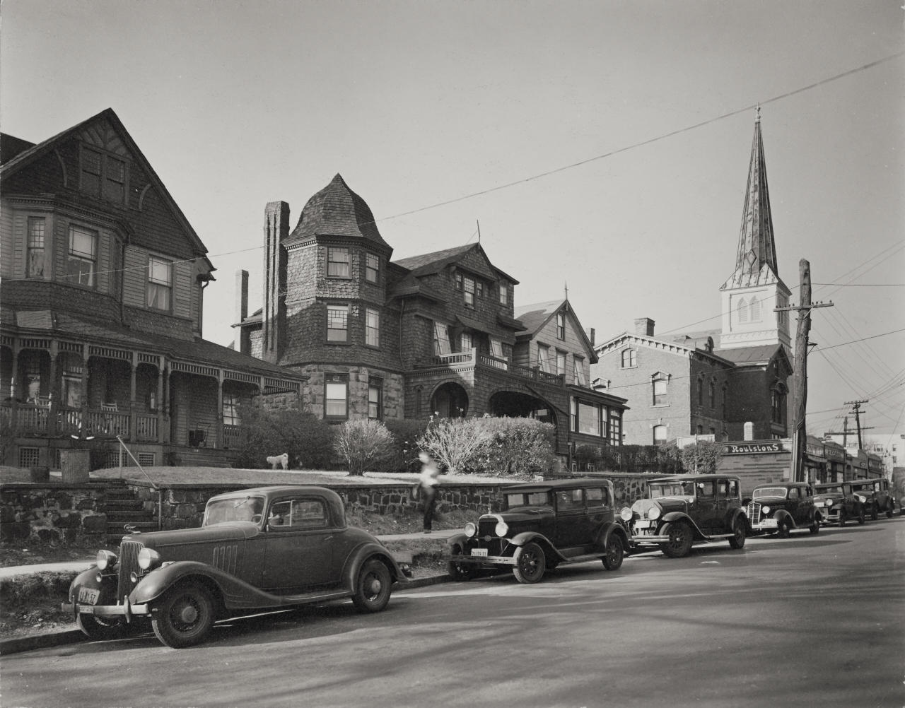 BERENICE ABBOTT (1898–1991)  ‘St. Mary's Place, #340-348, Staten Island, NY’, November 30th, 1937