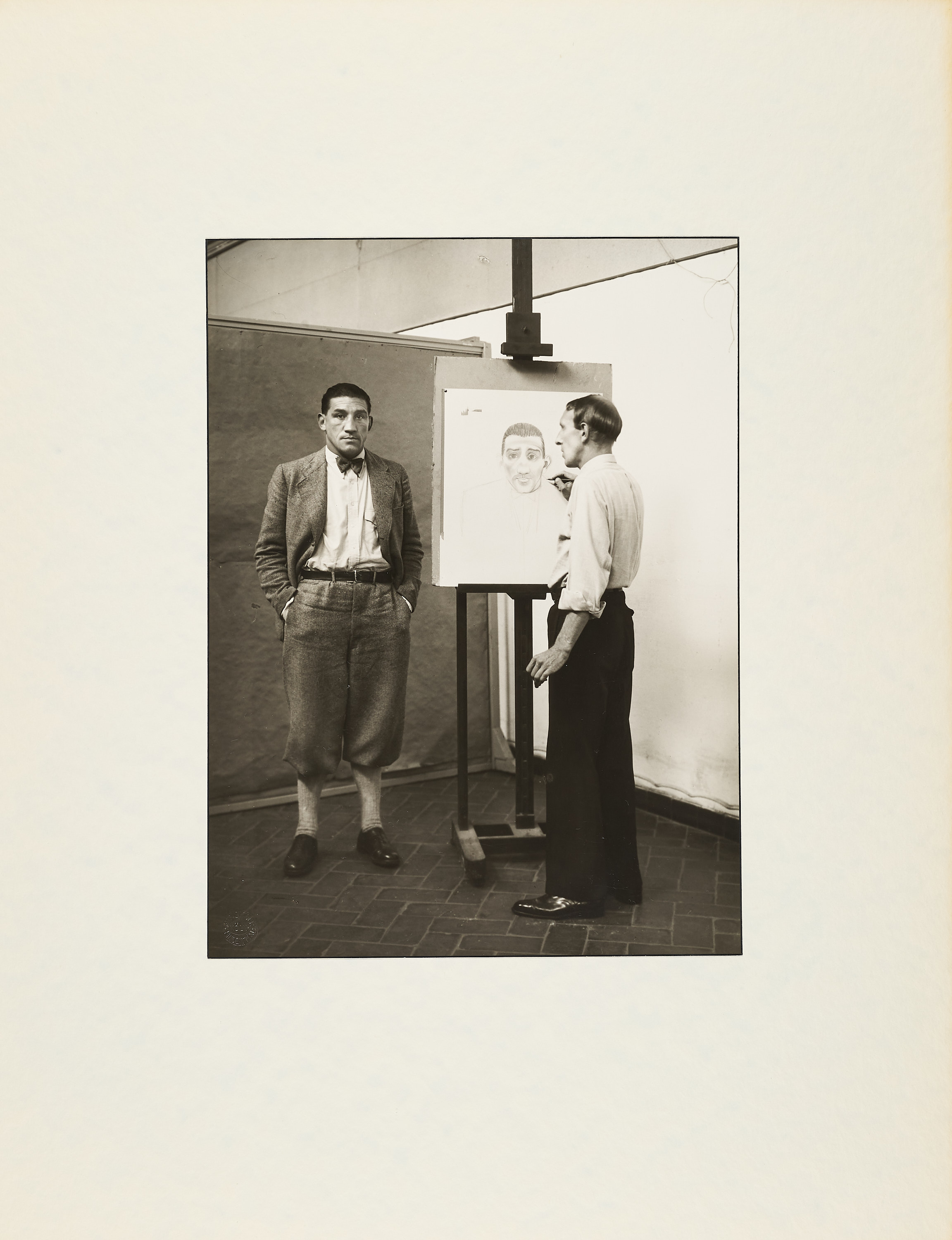 AUGUST SANDER (1876–1964) - Painter Heinrich Hoerle portrays the Boxer Hein Domgörgen, 1927